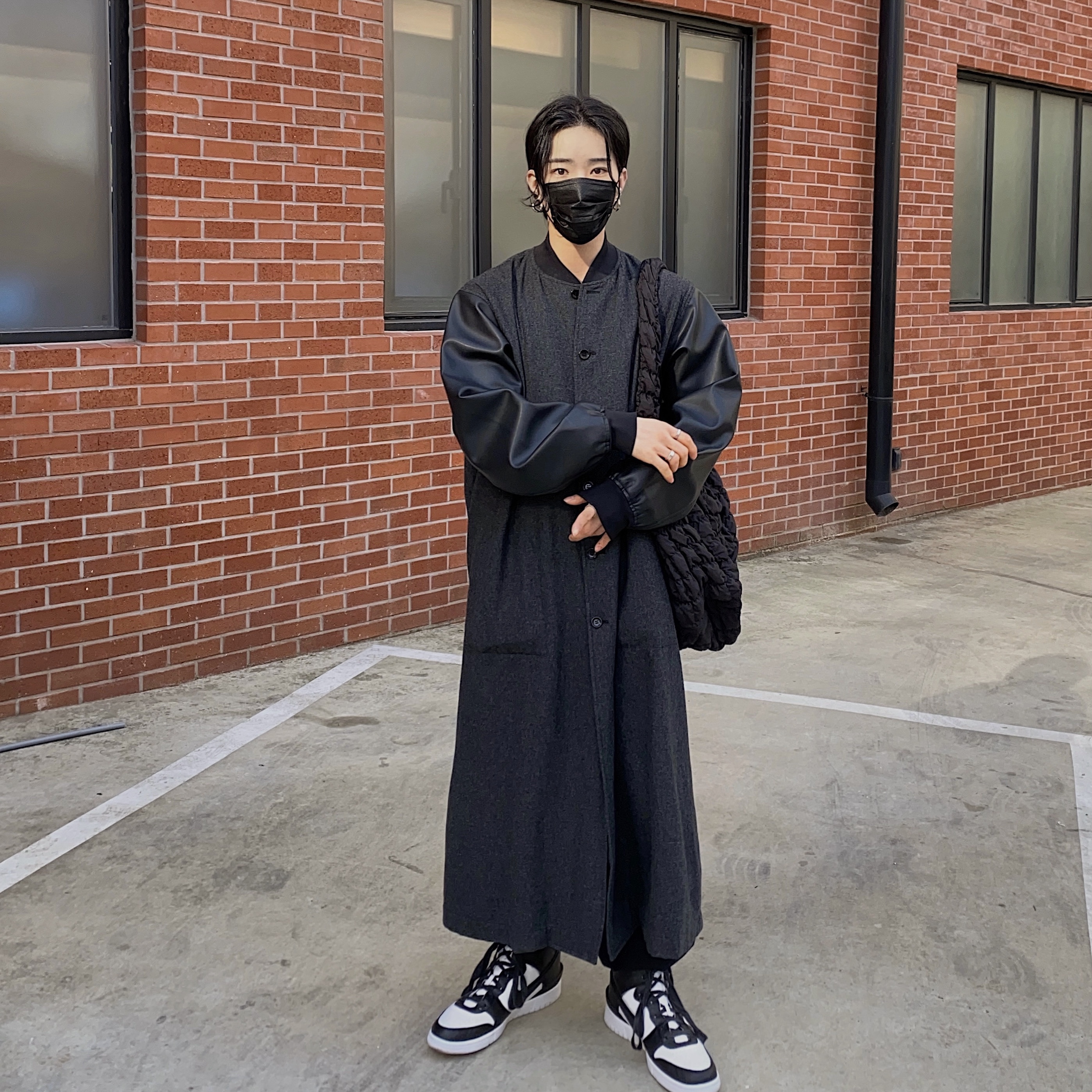 Nike x Ambush Dunk High Black 착용 스타일 - 1