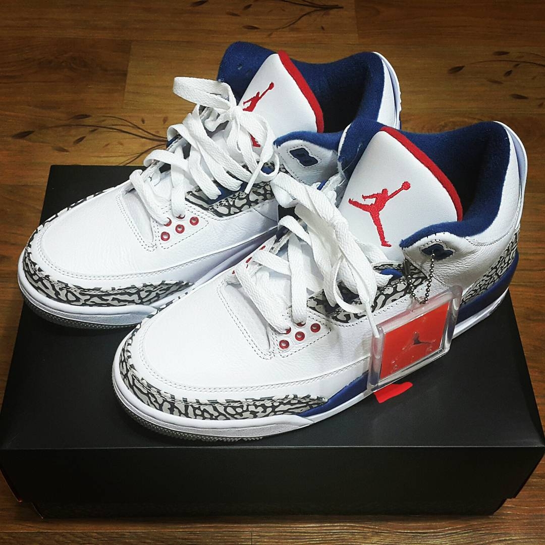 Jordan 3 Retro OG True Blue 2016 착용 스타일 - 1