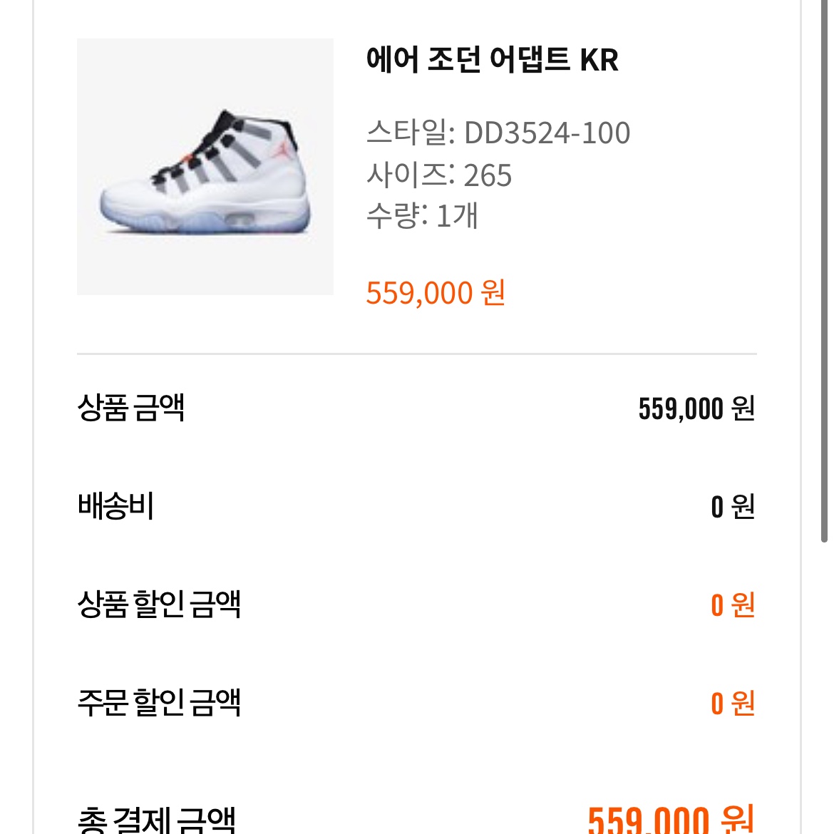 Jordan 11 Adapt (KR Charger) 착용 스타일