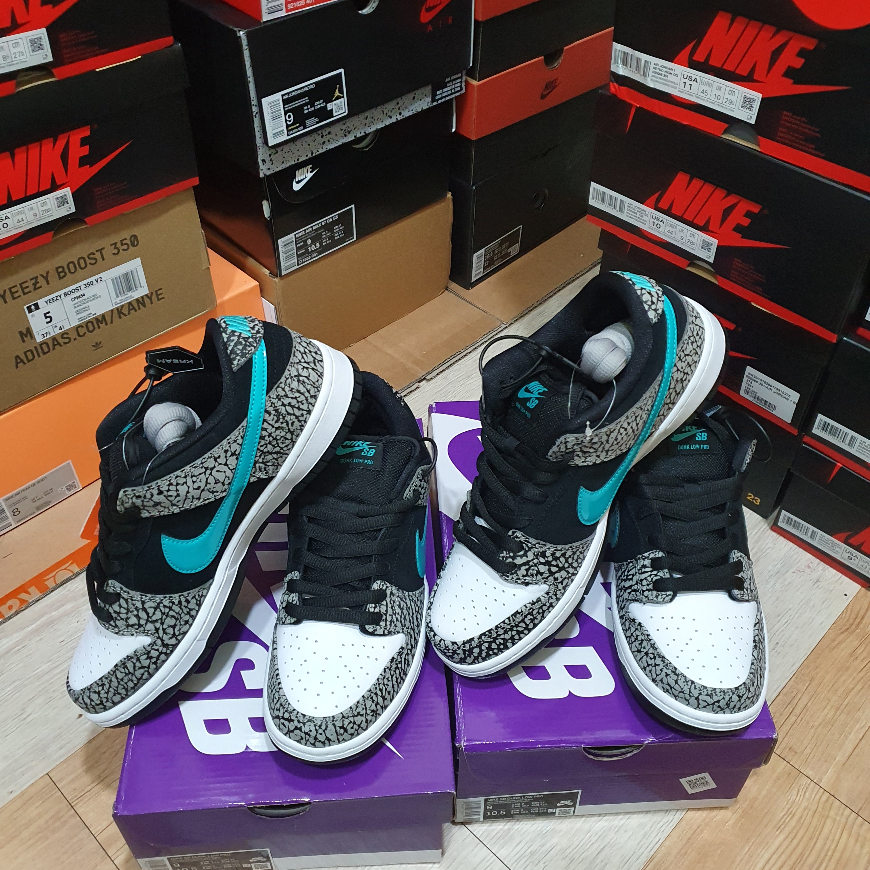 Nike SB Dunk Low Pro Clear Jade 착용 스타일 - 2