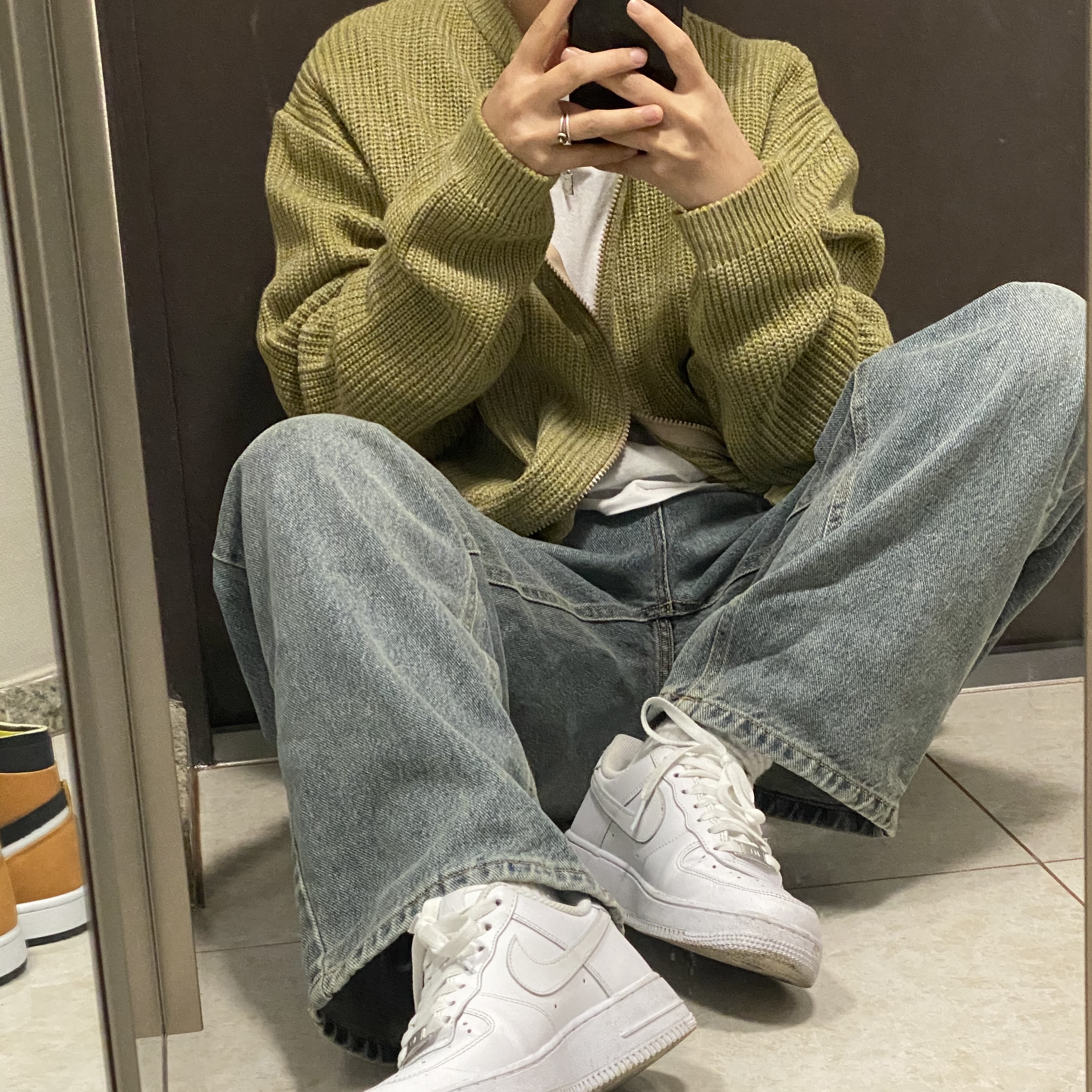 Nike Air Force 1 '07 Low White 착용 스타일