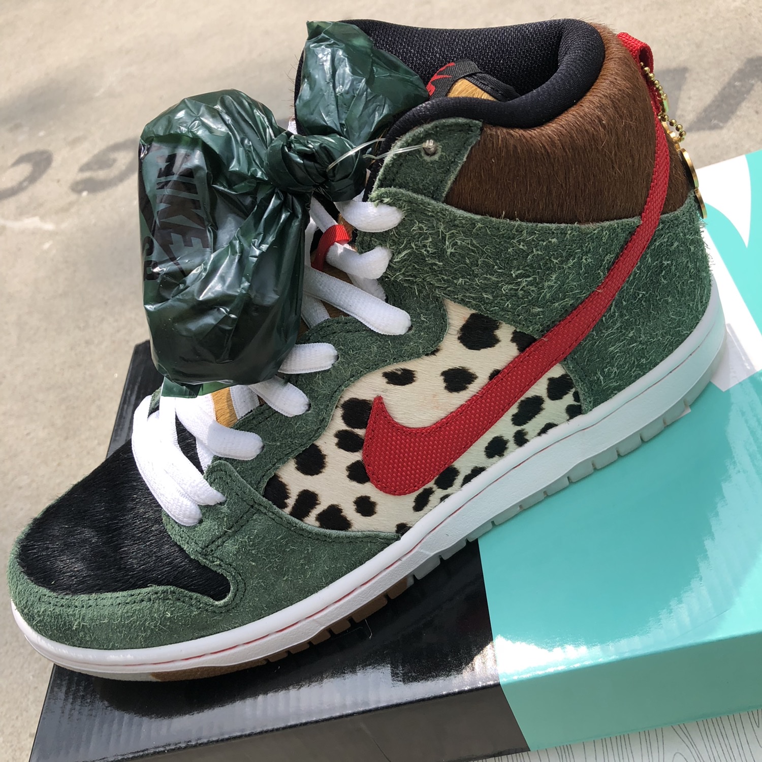Nike SB Dunk High Dog Walker 착용 스타일 - 1
