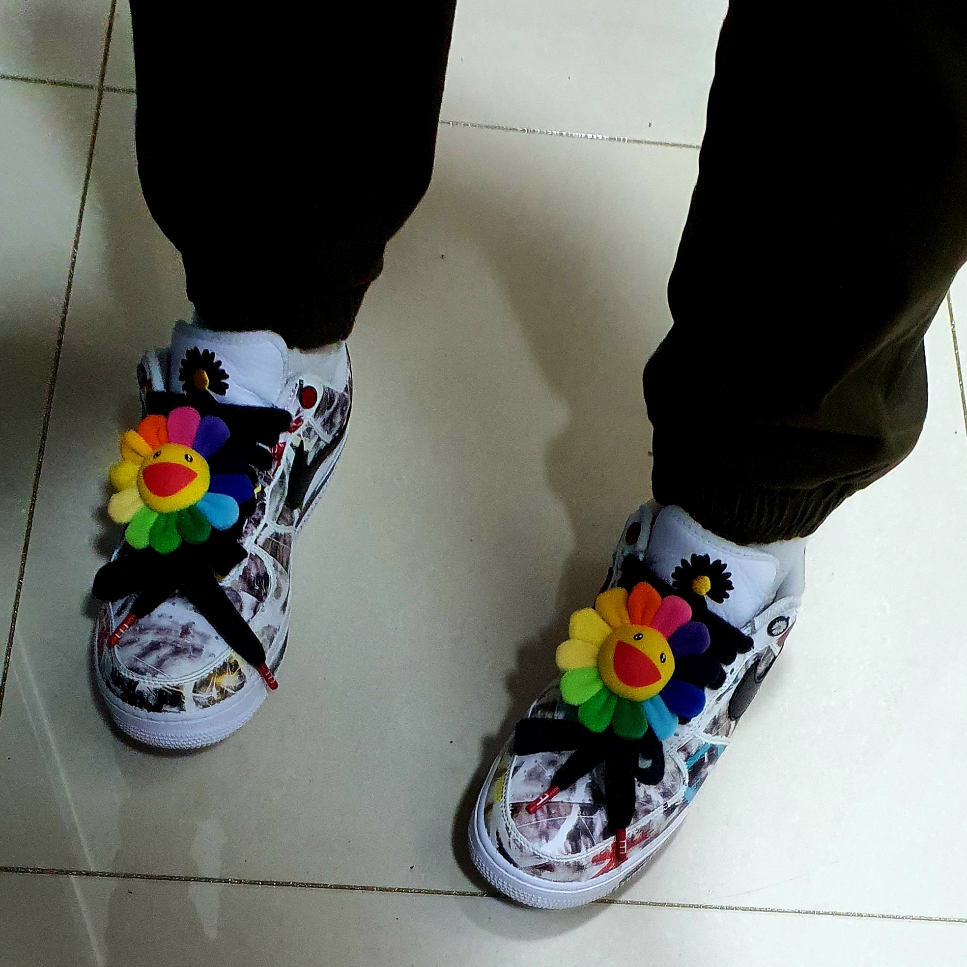 Nike x Peaceminusone Air Force 1 Low Para-Noise 2.0 착용 스타일 - 1