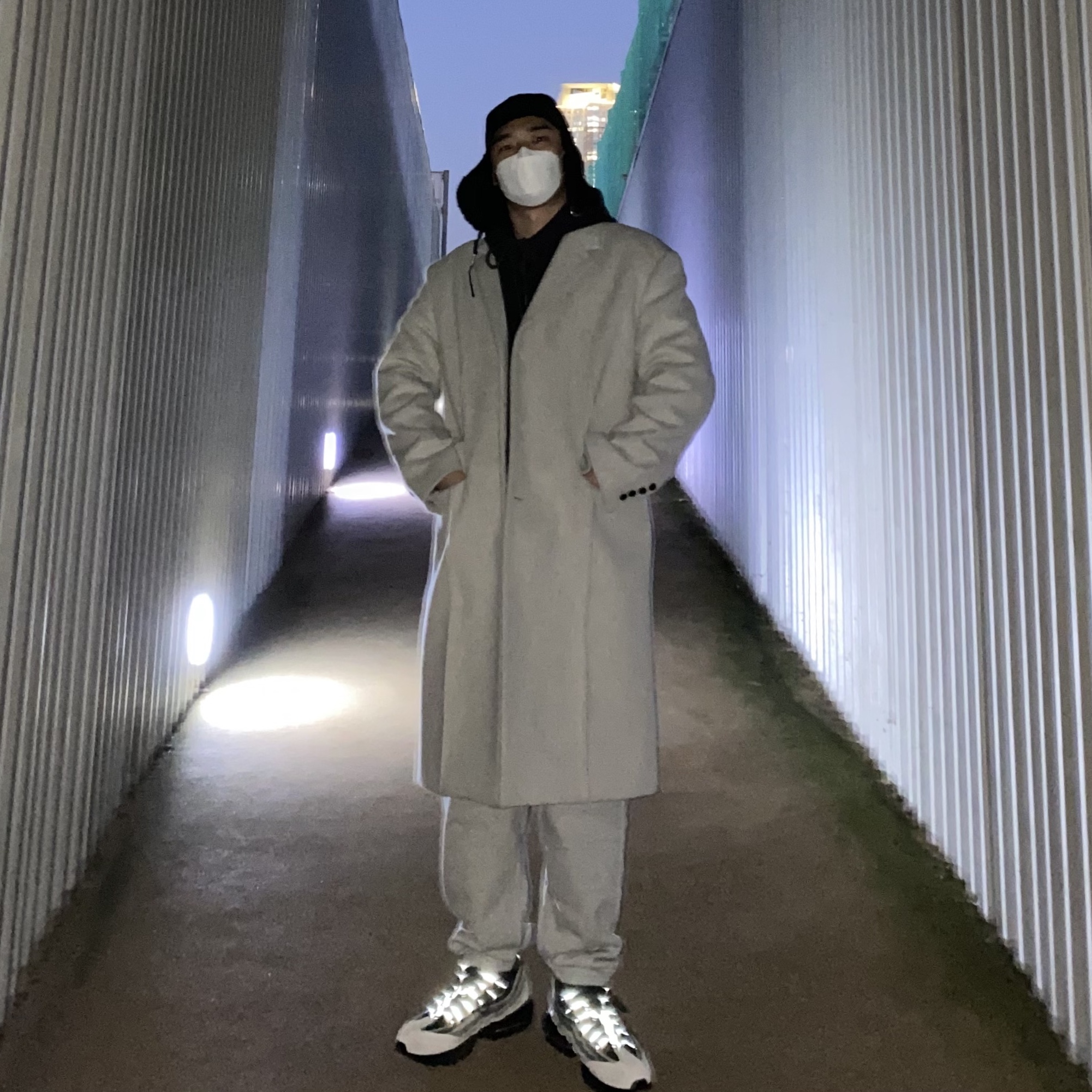 Nike x Comme des Garcons Homme Plus Air Max 95 Charcoal 착용 스타일