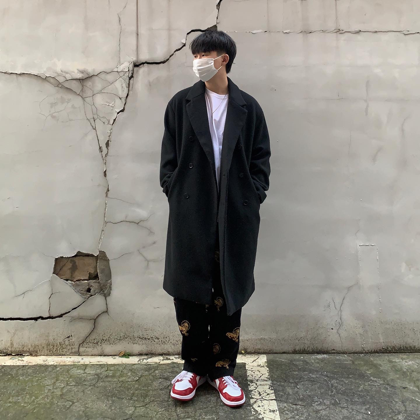 Jordan 1 Low Gym Red White 착용 스타일 - 1
