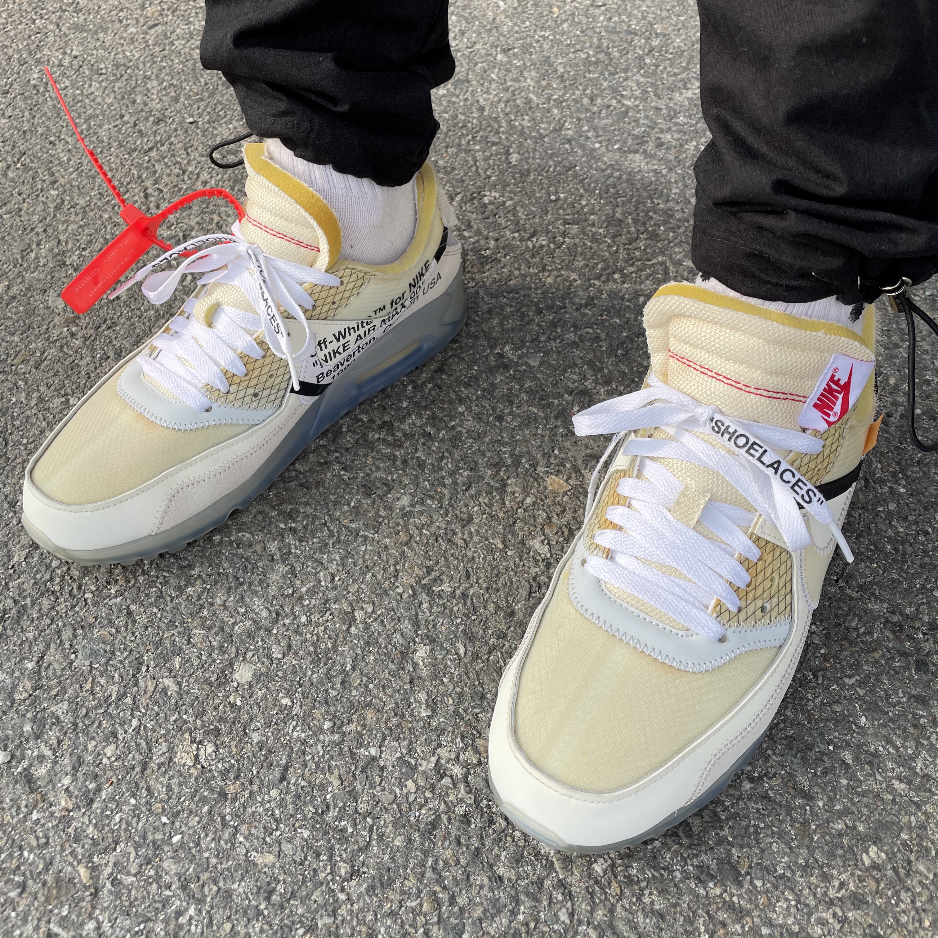 Nike x Off-White Air Max 90 The Ten 착용 스타일