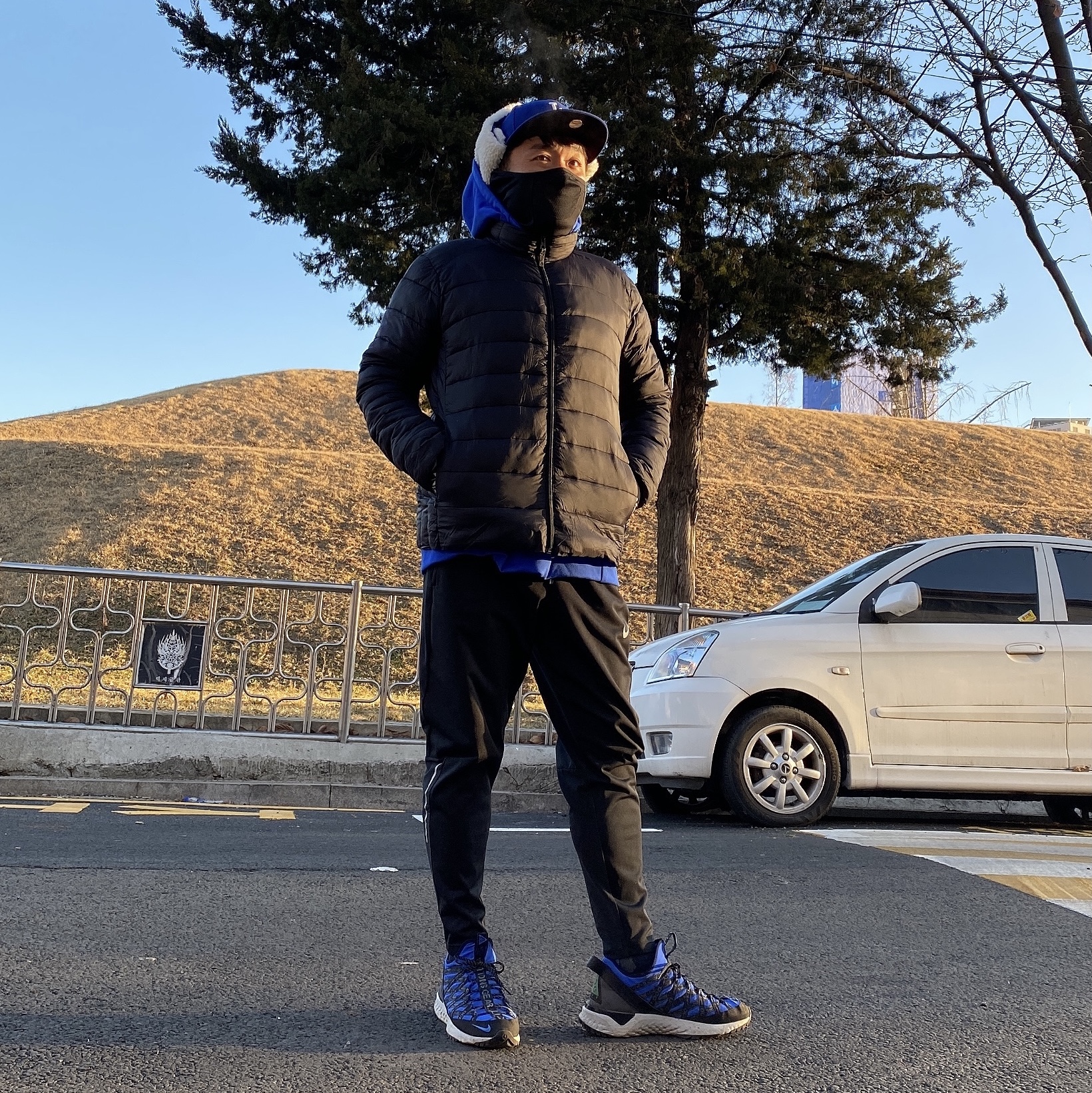 Nike ACG React Terra Gobe Hyper Royal 착용 스타일