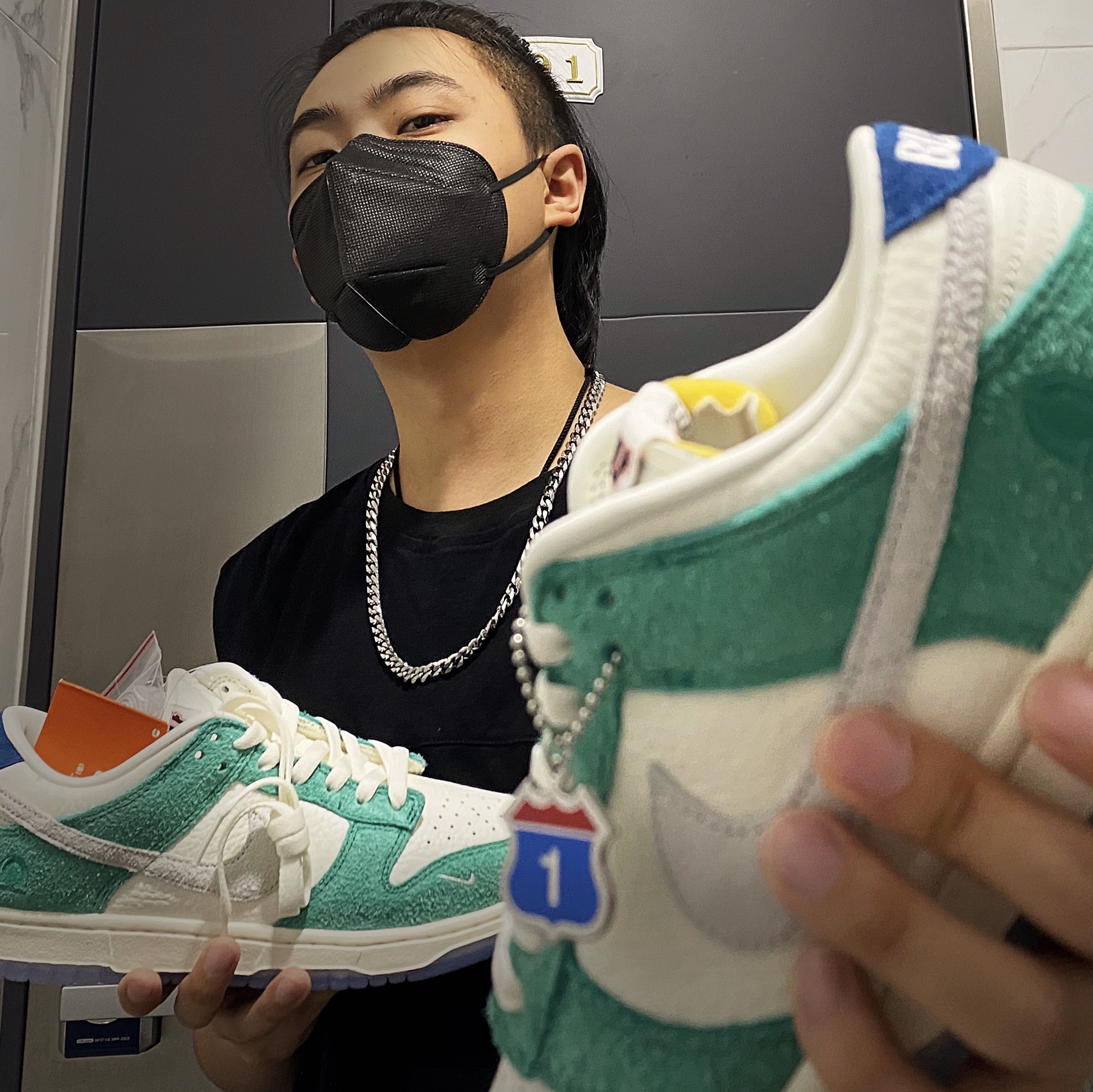 Nike x Kasina Dunk Low Road Sign - Kasina Exclusive 착용 스타일