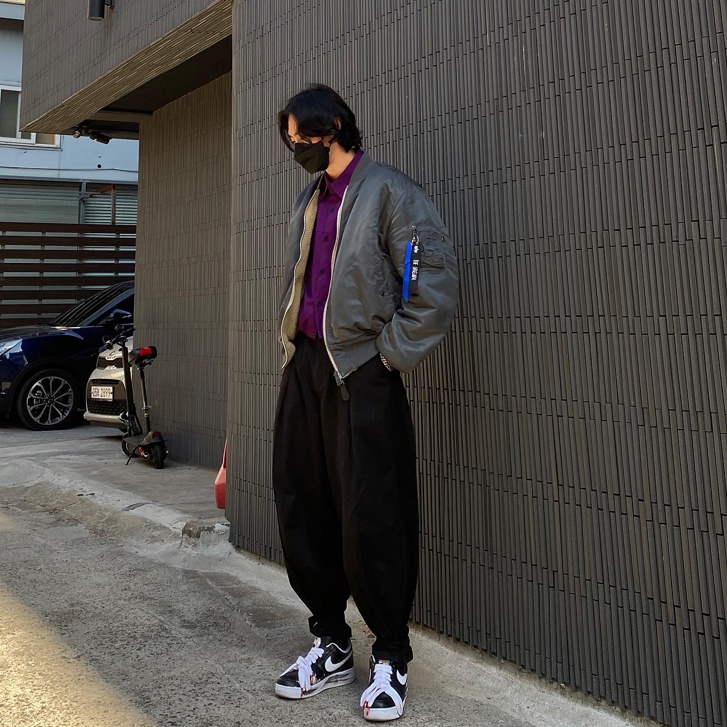 Nike x Peaceminusone Air Force 1 Low Para-Noise 착용 스타일