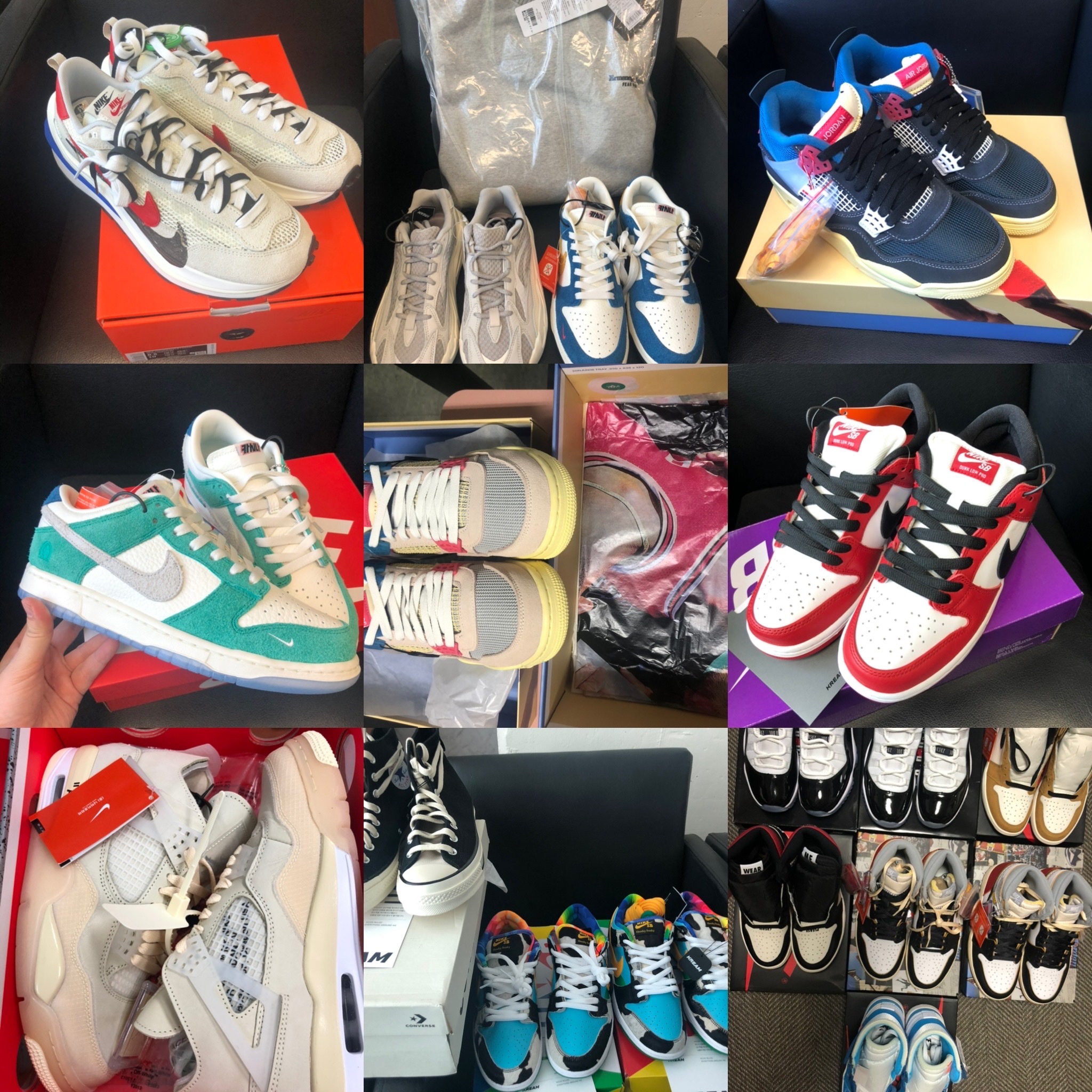 Nike x Stussy Air Zoom Spiridon Cage 2 Fossil 착용 스타일 - 3