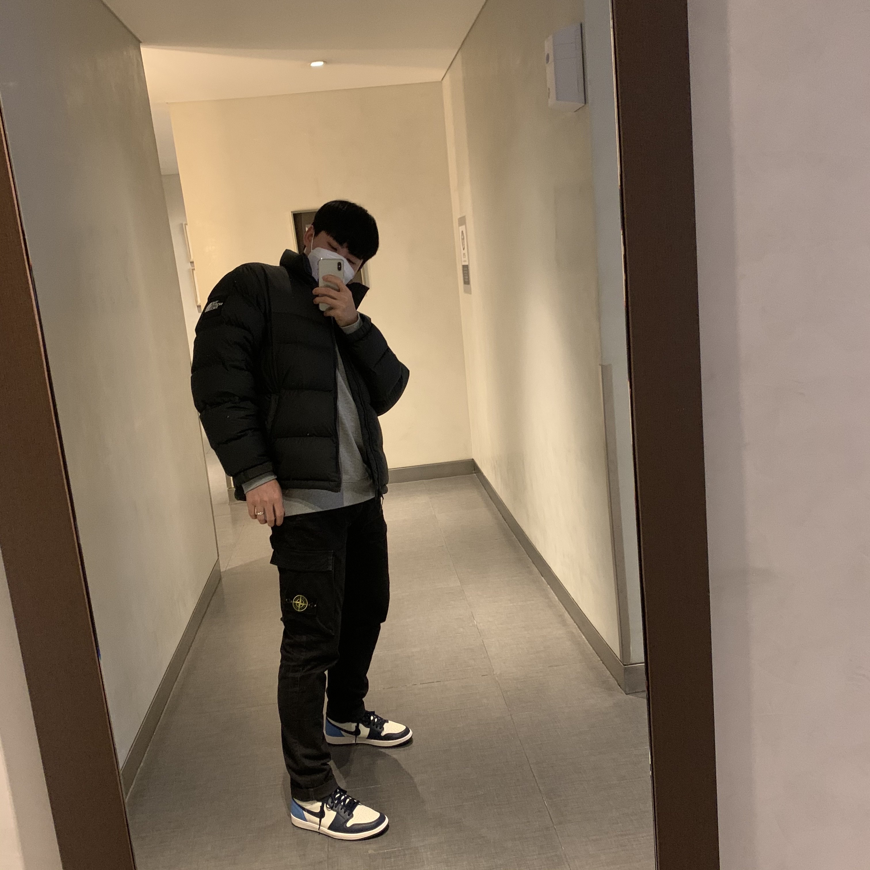 Jordan 1 Retro High Obsidian UNC 착용 스타일