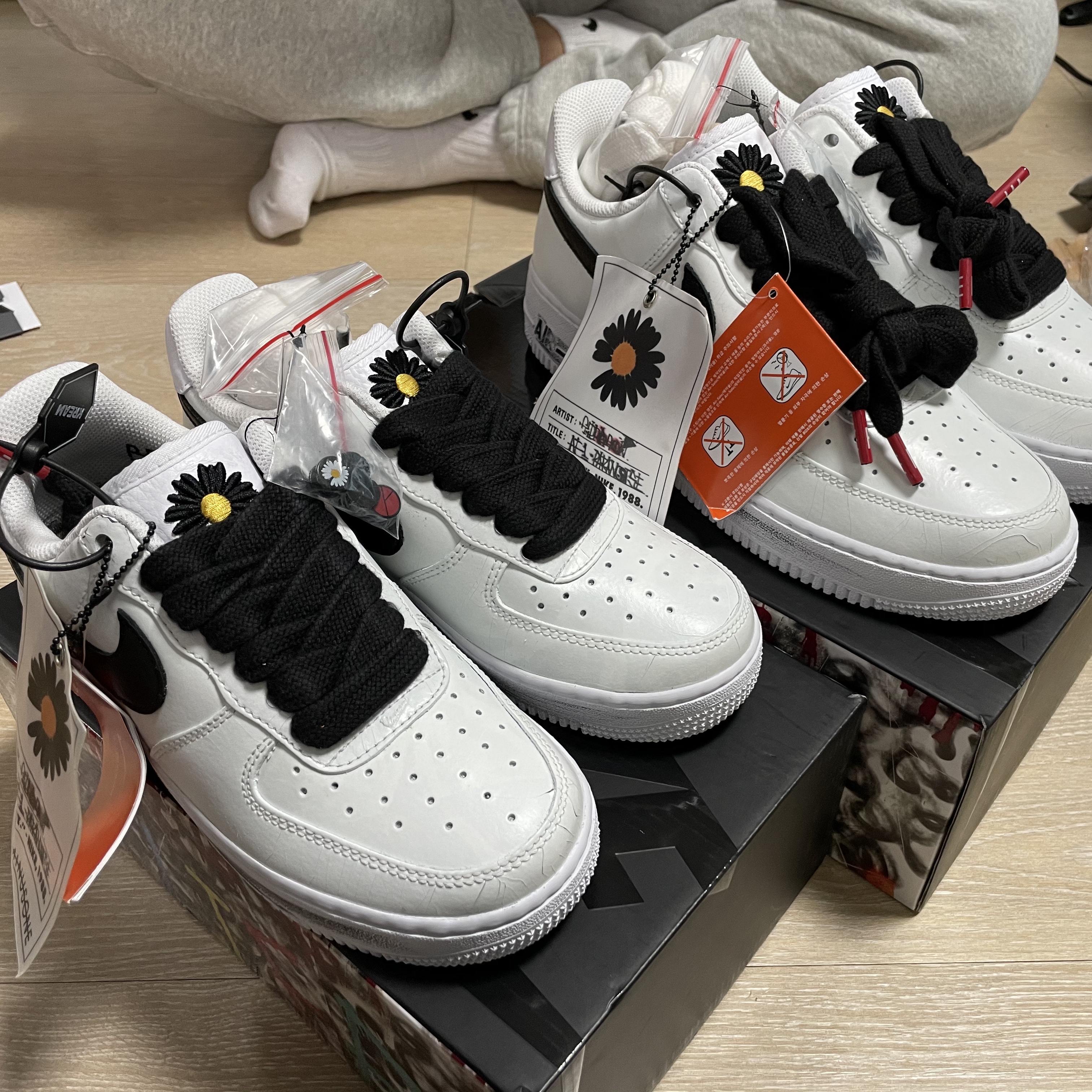 Nike x Peaceminusone Air Force 1 Low Para-Noise 2.0 착용 스타일 - 1