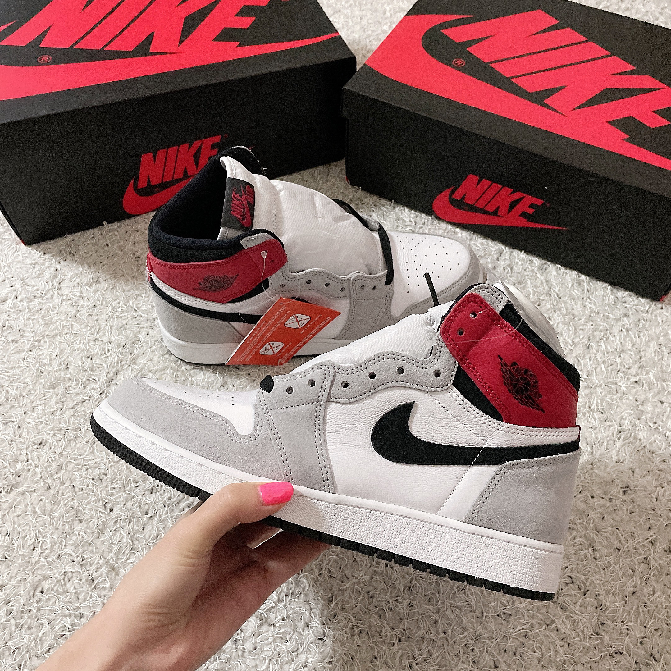 (GS) Jordan 1 Retro High OG Light Smoke Grey 착용 스타일