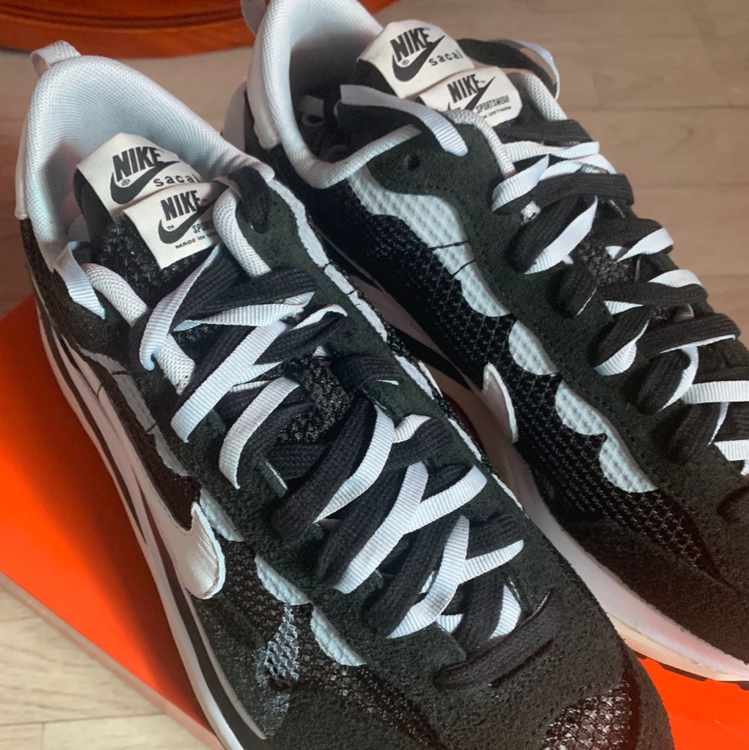 Nike x Sacai VaporWaffle Black White 착용 스타일