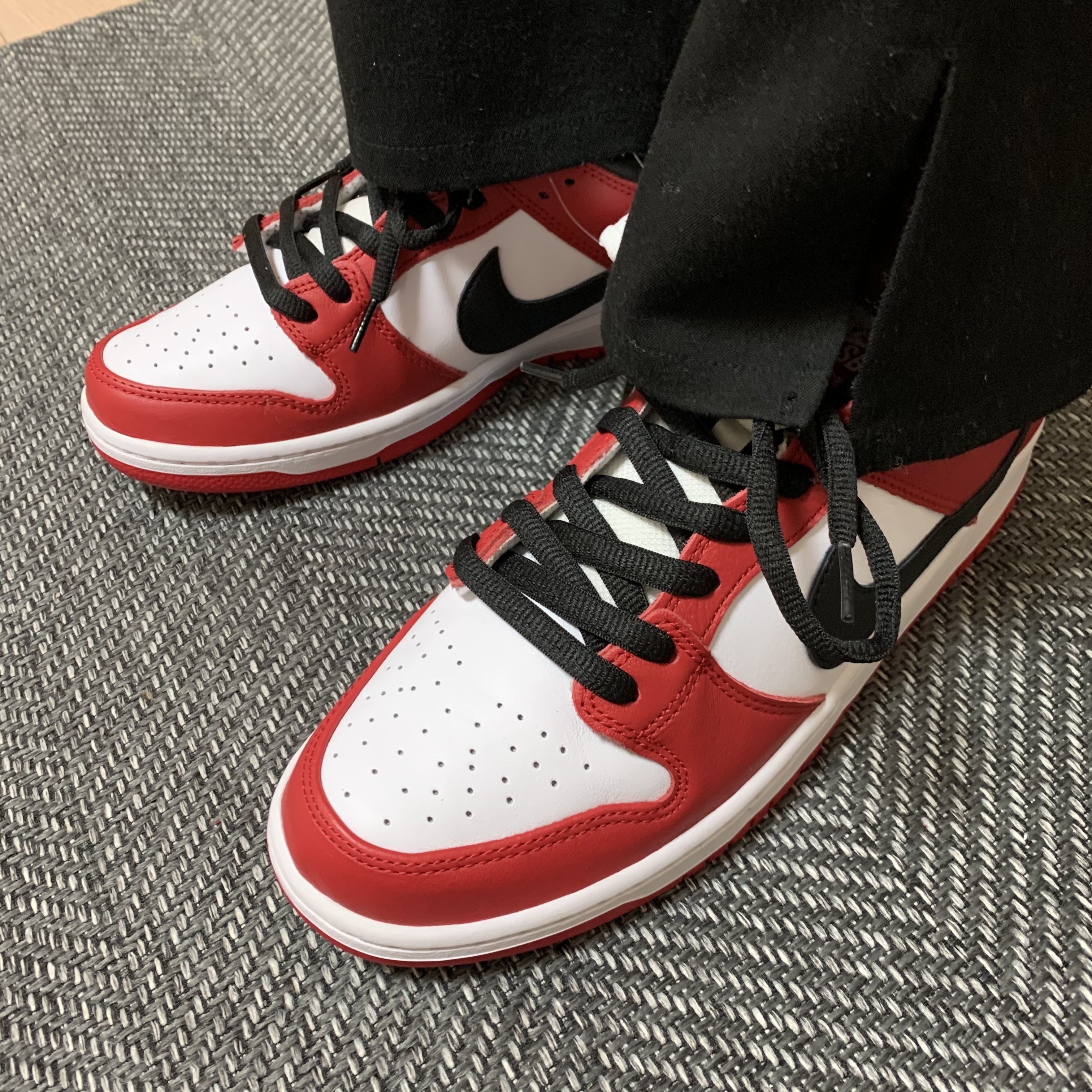 Nike SB Dunk Low Pro Chicago, Nike x Sacai LDWaffle Green Multi 착용 스타일 - 1