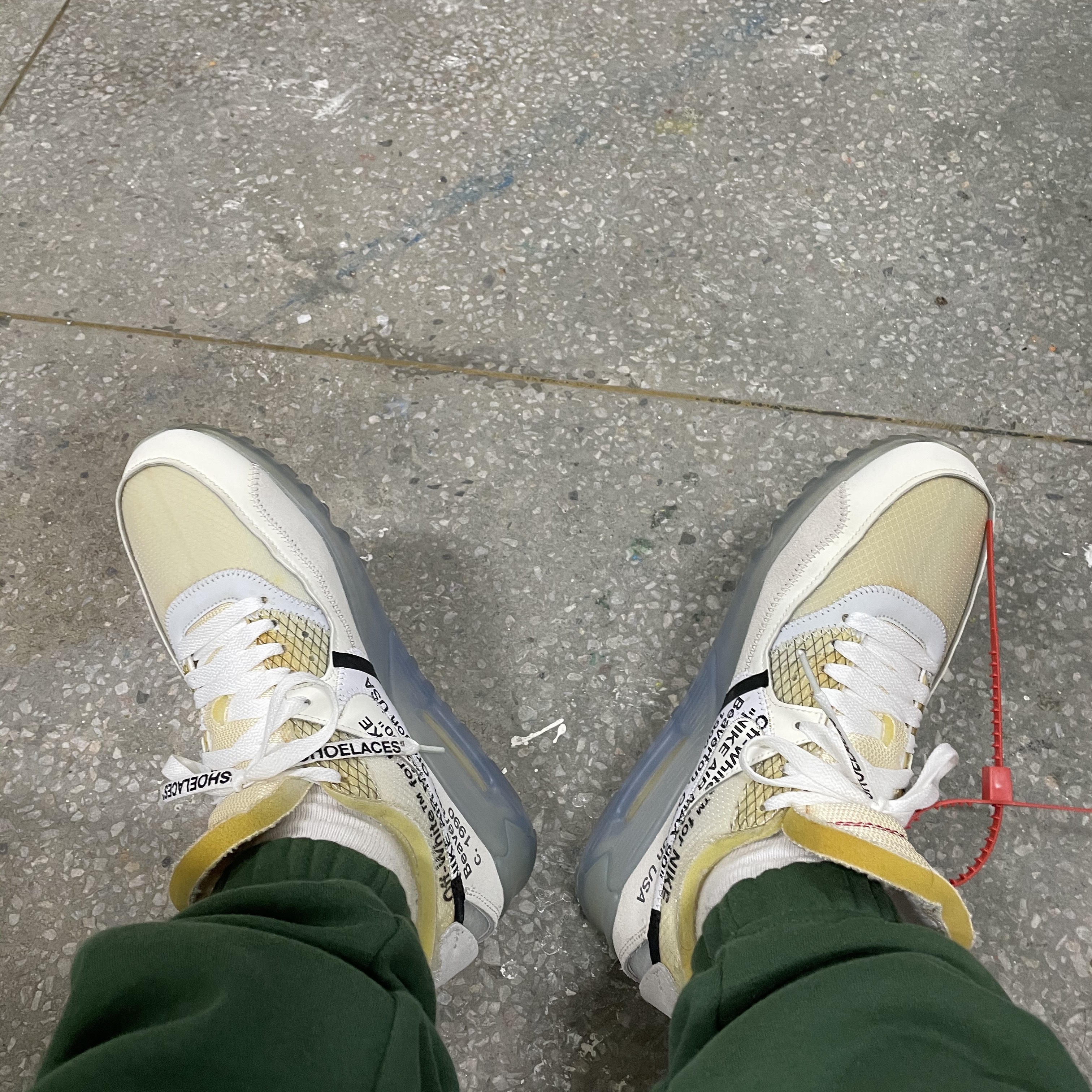 Supreme x The North Face S Logo Hooded Fleece Jacket Lime - 20FW, Nike x Off-White Air Max 90 The Ten 착용 스타일 - 2