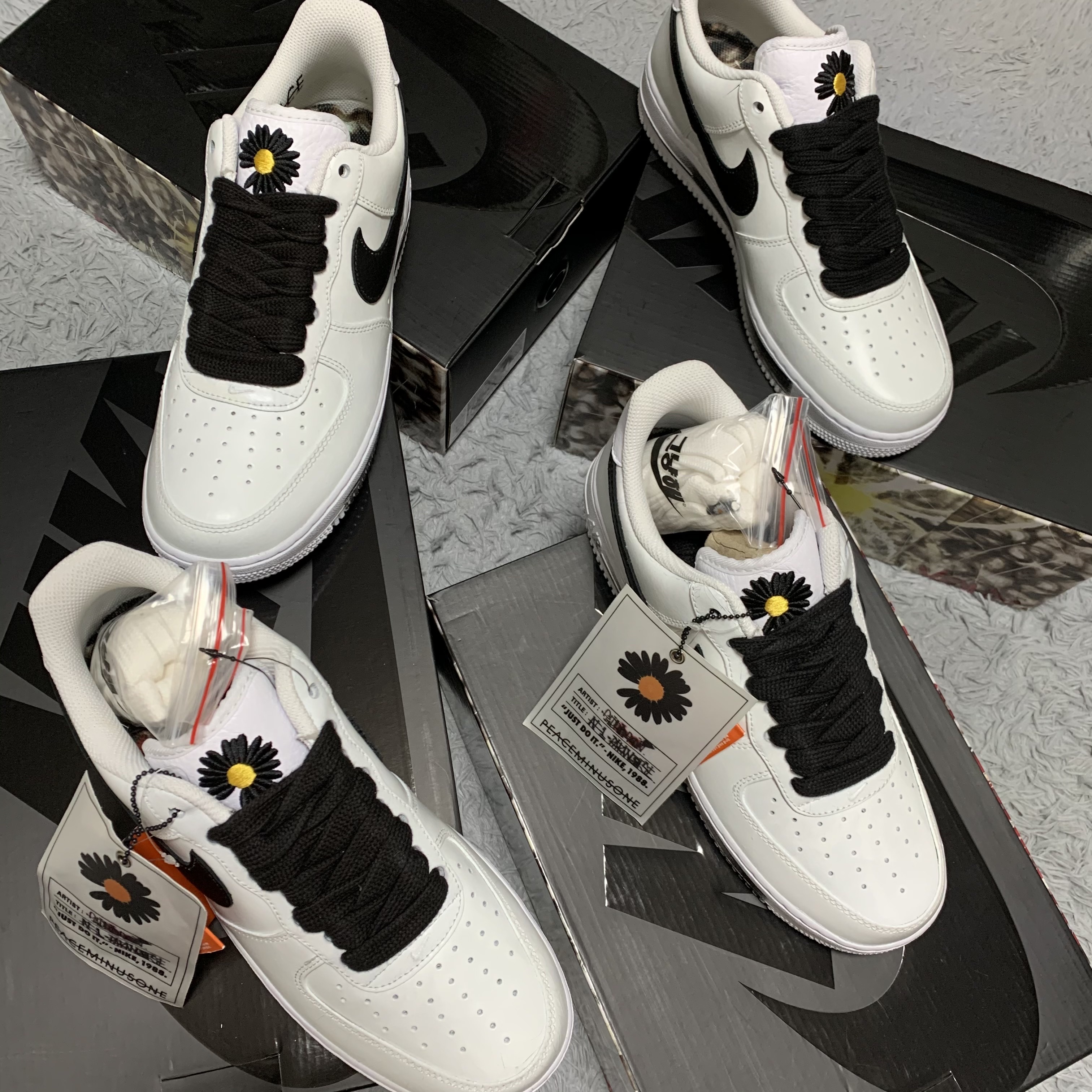 Nike x Peaceminusone Air Force 1 Low Para-Noise 2.0 착용 스타일