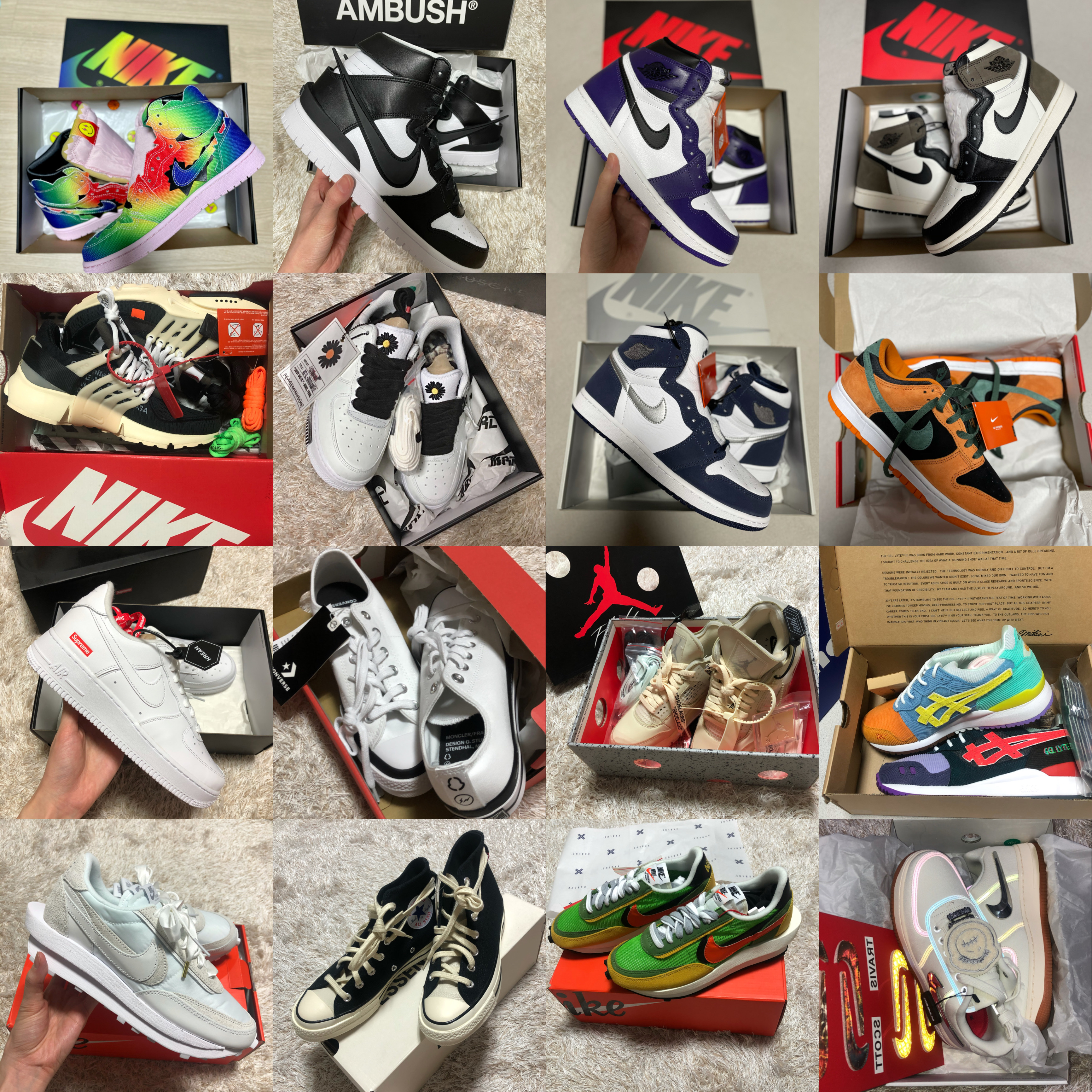Nike x Ambush Dunk High Black, Jordan 1 Retro High OG Court Purple 2020 착용 스타일