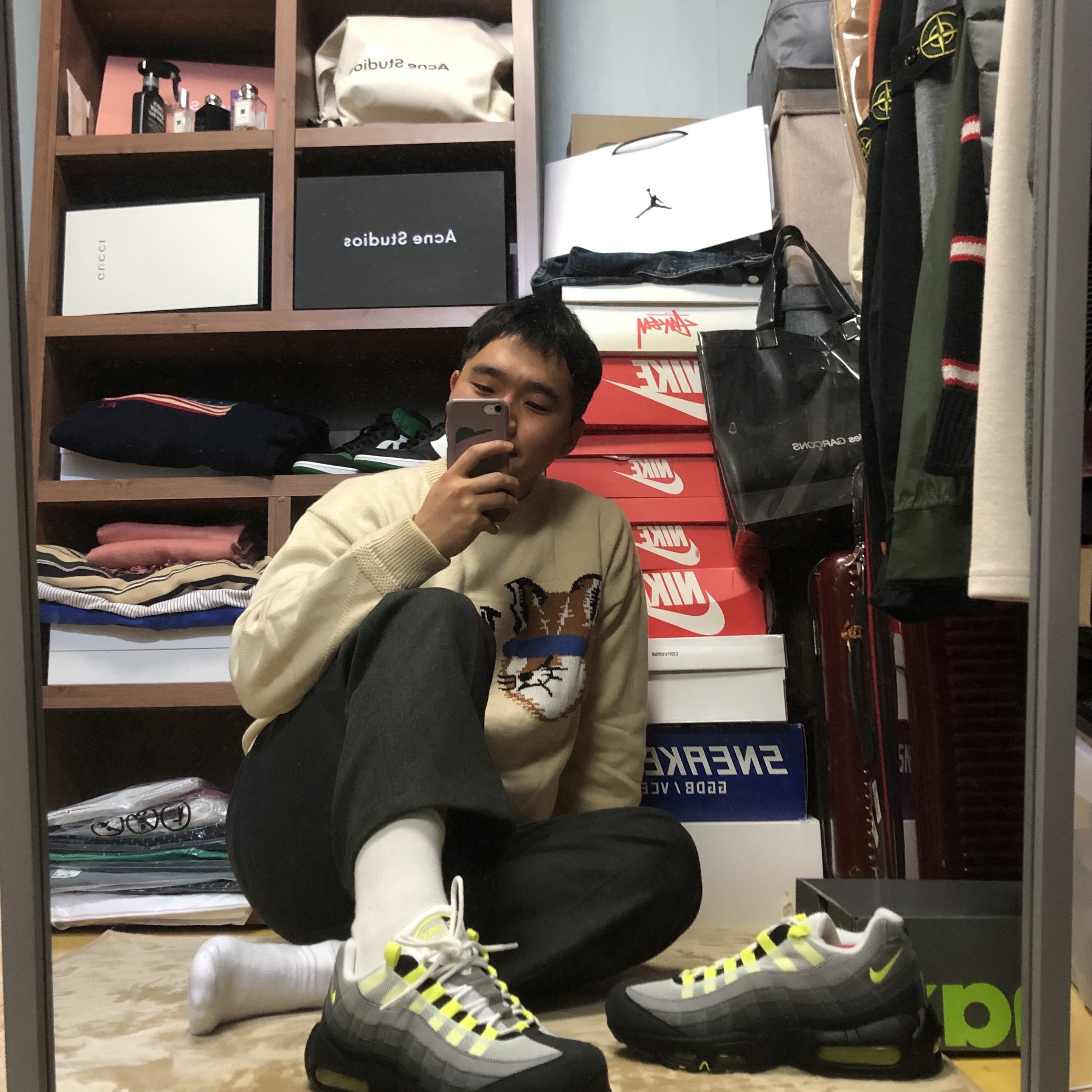 Nike Air Max 95 OG Neon Yellow 2020 착용 스타일