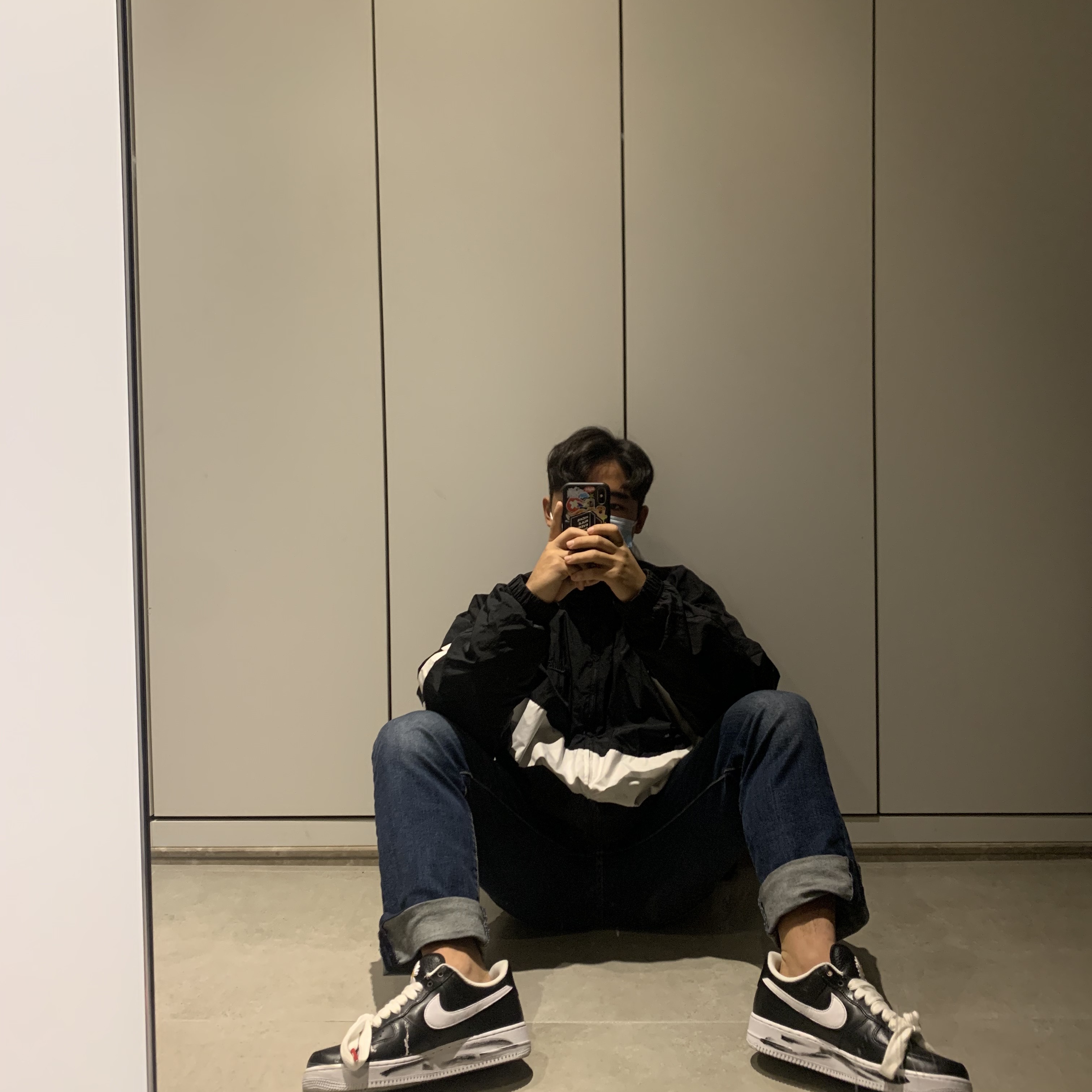 Nike x Peaceminusone Air Force 1 Low Para-Noise 착용 스타일