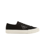 Prada Gabardine Fabric Sneakers Black White