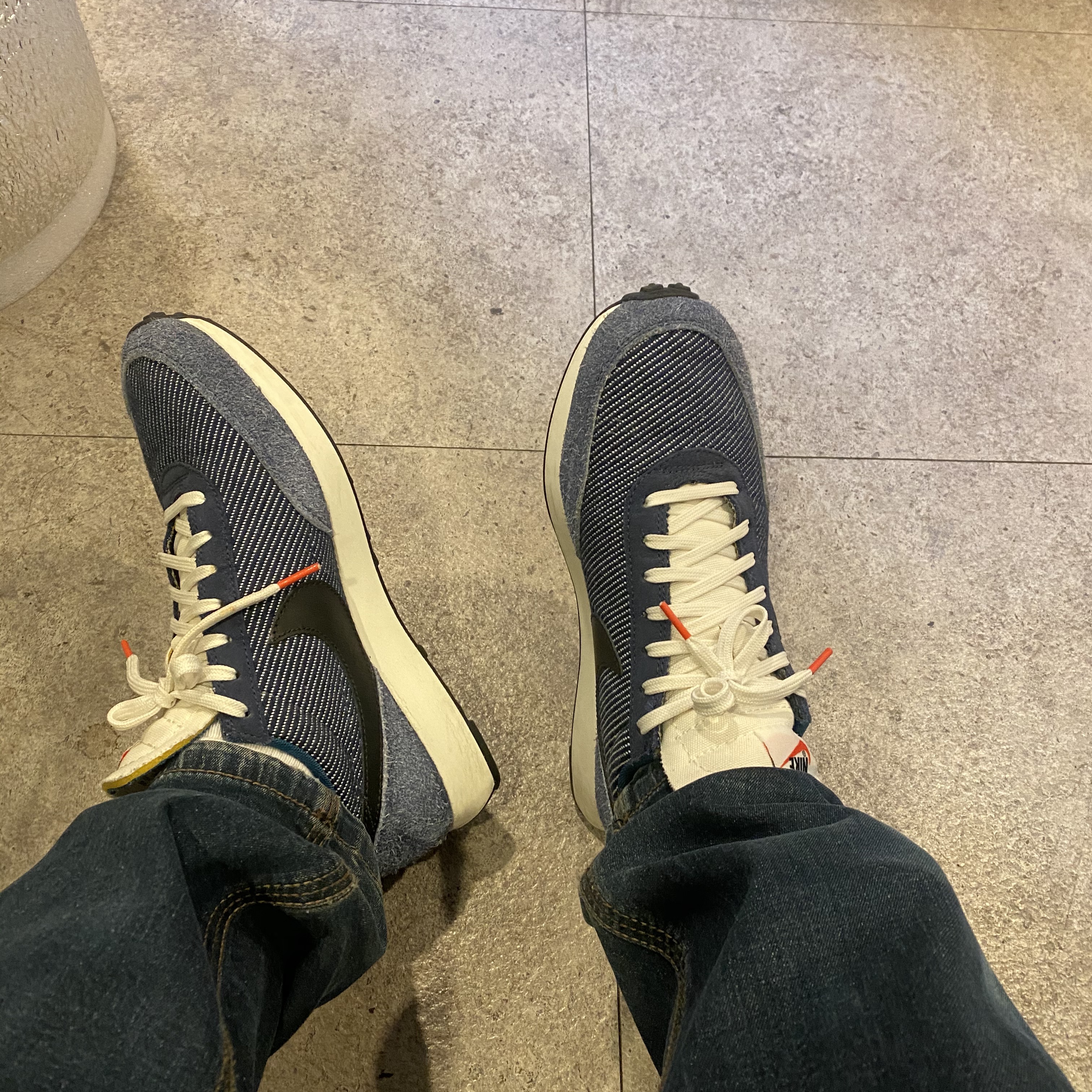 Nike Air Tailwind 79 Denim 착용 스타일