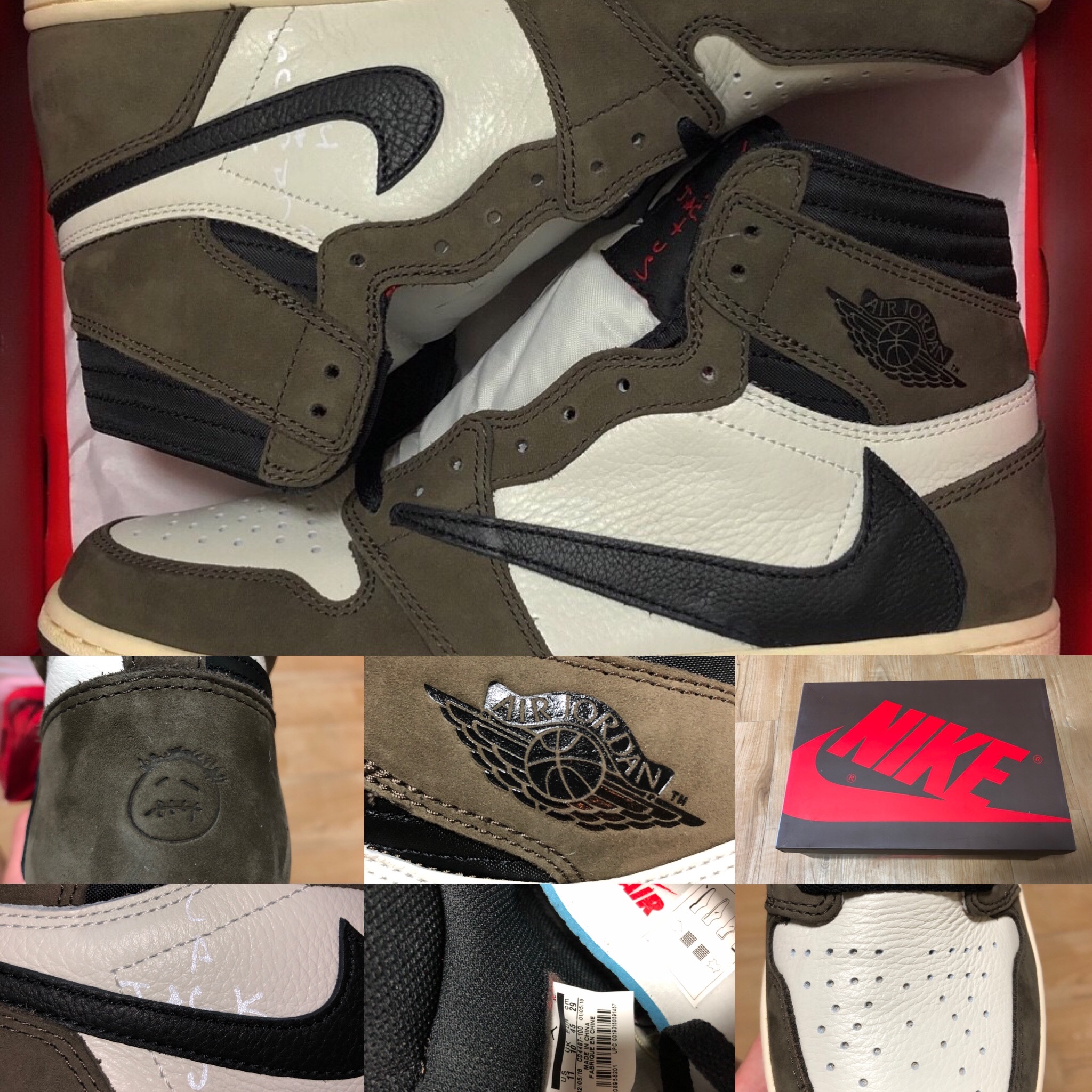 Jordan 1 x Travis Scott Retro High OG SP Mocha 착용 스타일