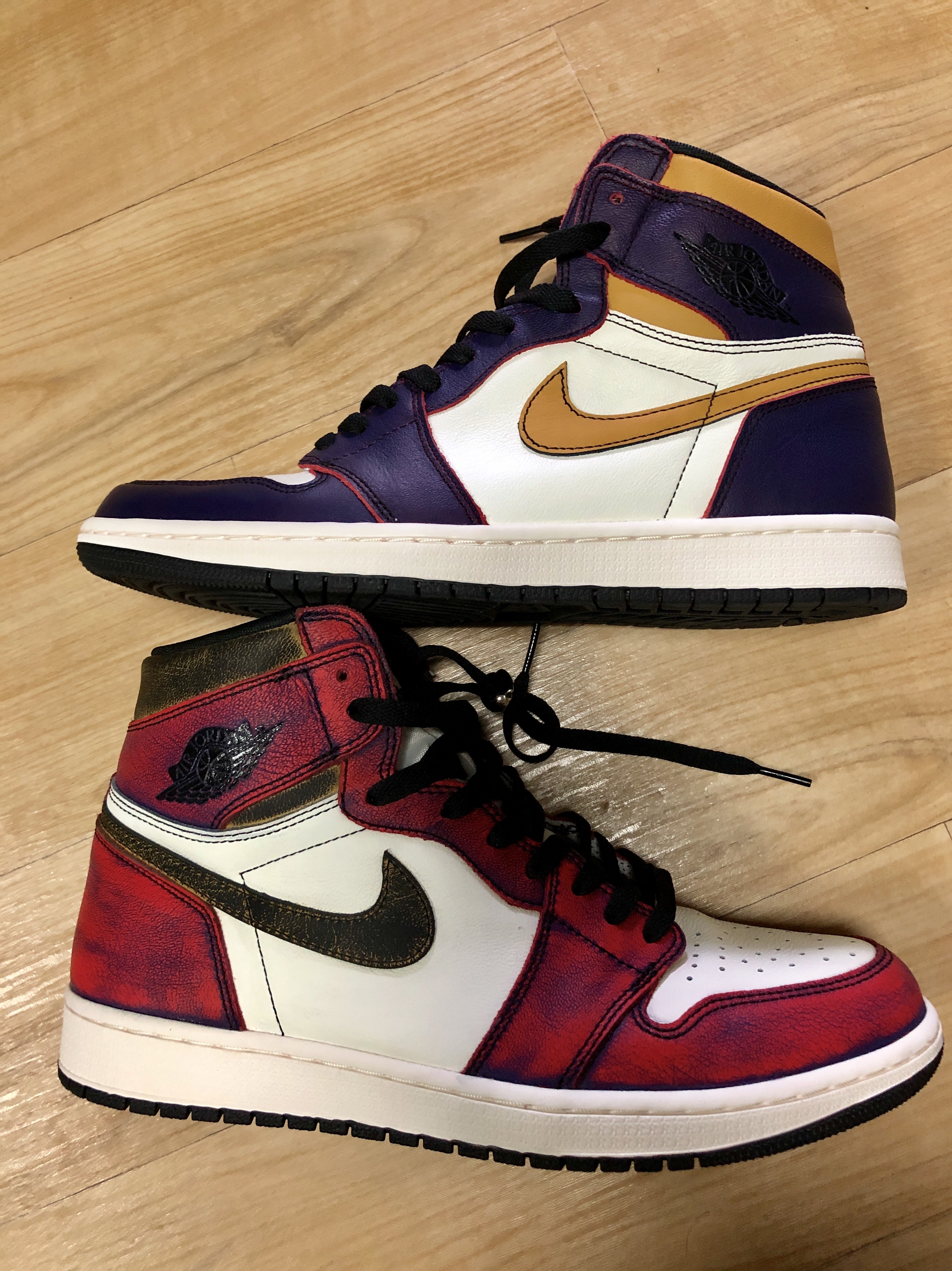 Jordan 1 Retro High OG Defiant SB LA to Chicago 착용 스타일