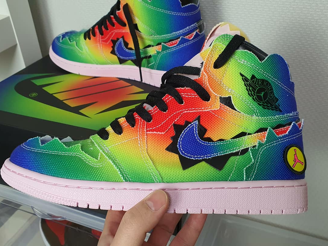 Jordan 1 x J Balvin Retro High OG 착용 스타일