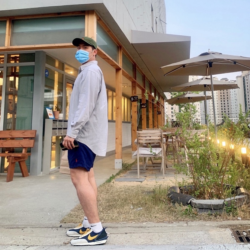 (W) Nike x Undercover Daybreak Obsidian 착용 스타일