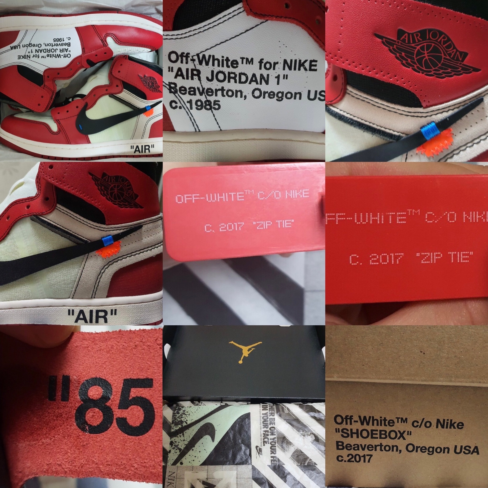 Jordan 1 x Off-White Retro High Chicago The Ten 착용 스타일