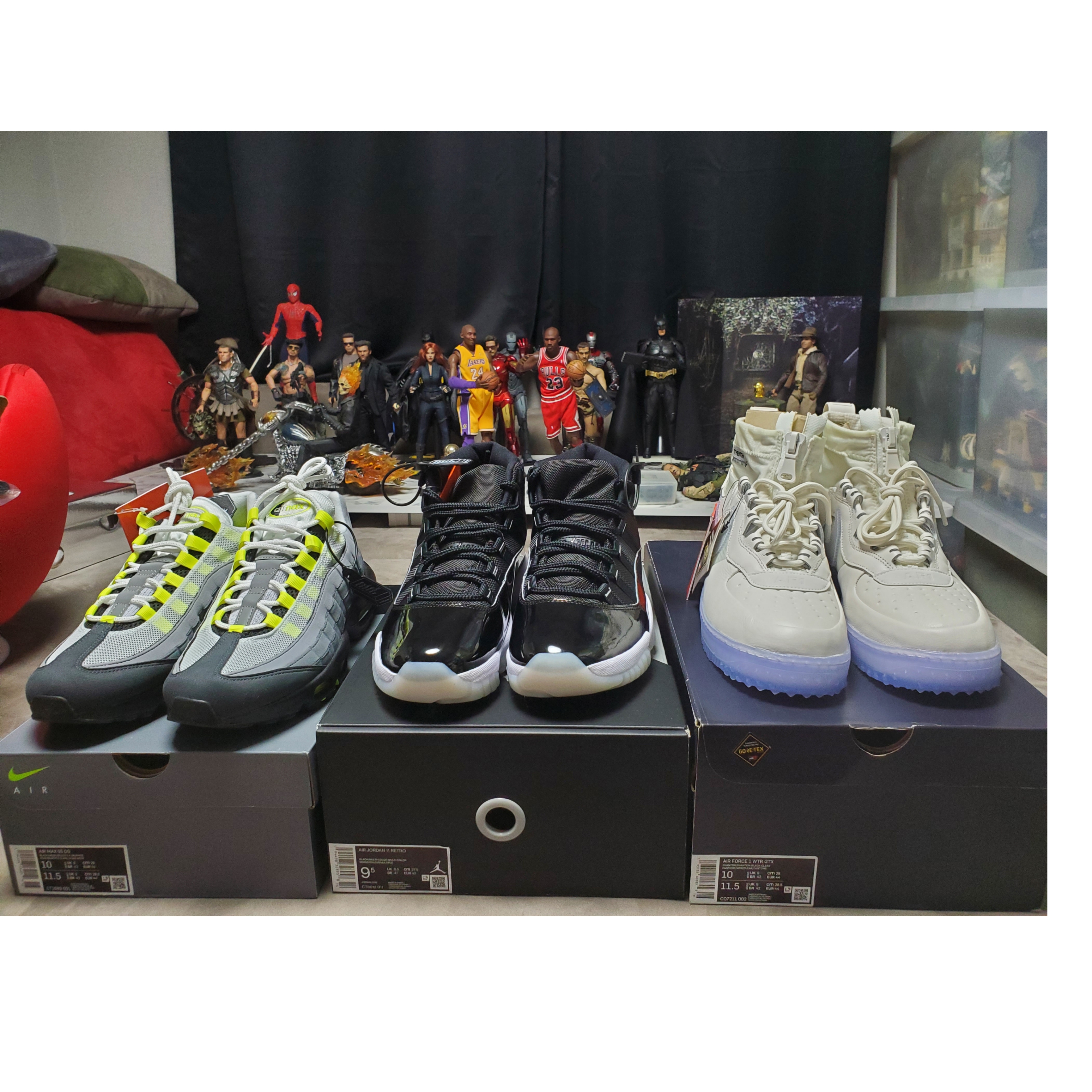 Jordan 11 Retro Jubilee, Nike Air Max 95 OG Neon Yellow 2020 착용 스타일 - 2