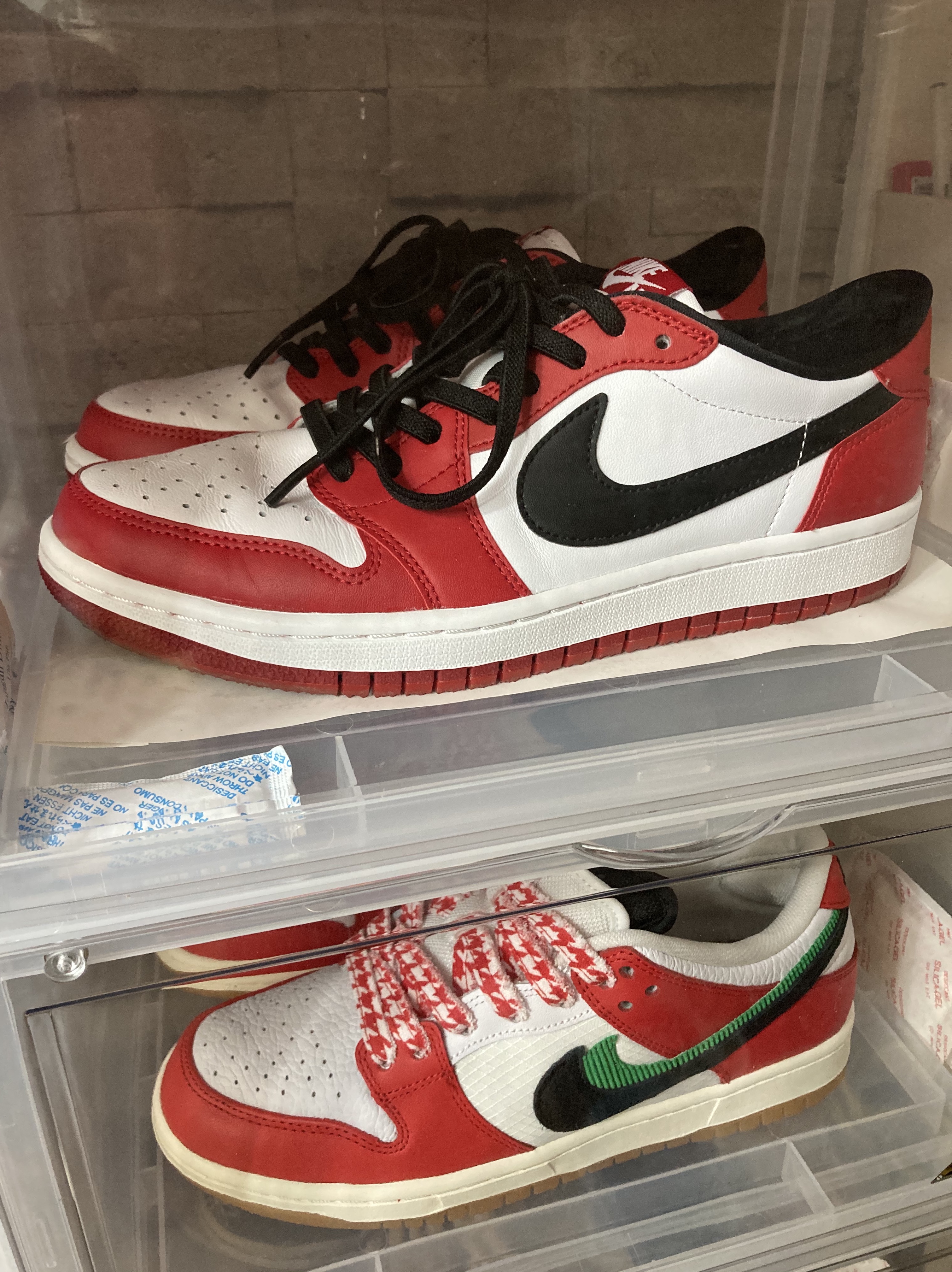 Jordan 1 Retro High OG Chicago 2015, Jordan 1 Retro Low OG Chicago 2016 착용 스타일 - 3