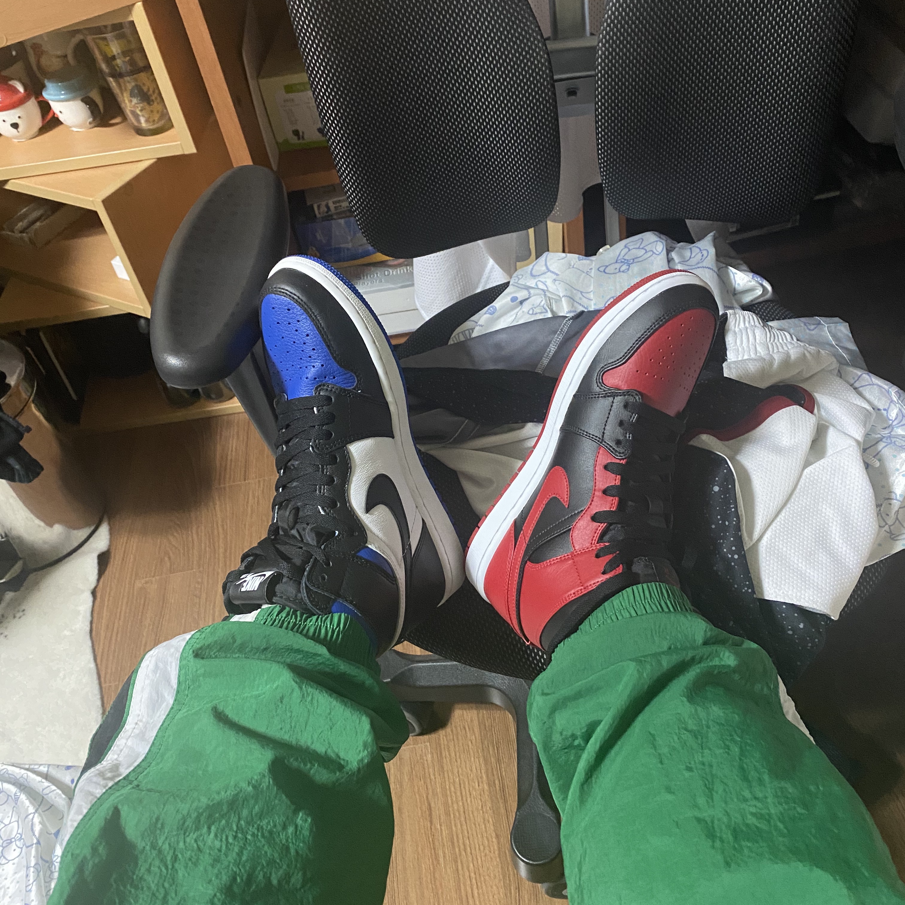 Jordan 1 Retro High OG Royal Toe, (GS) Jordan 1 Retro High OG Royal Toe 착용 스타일