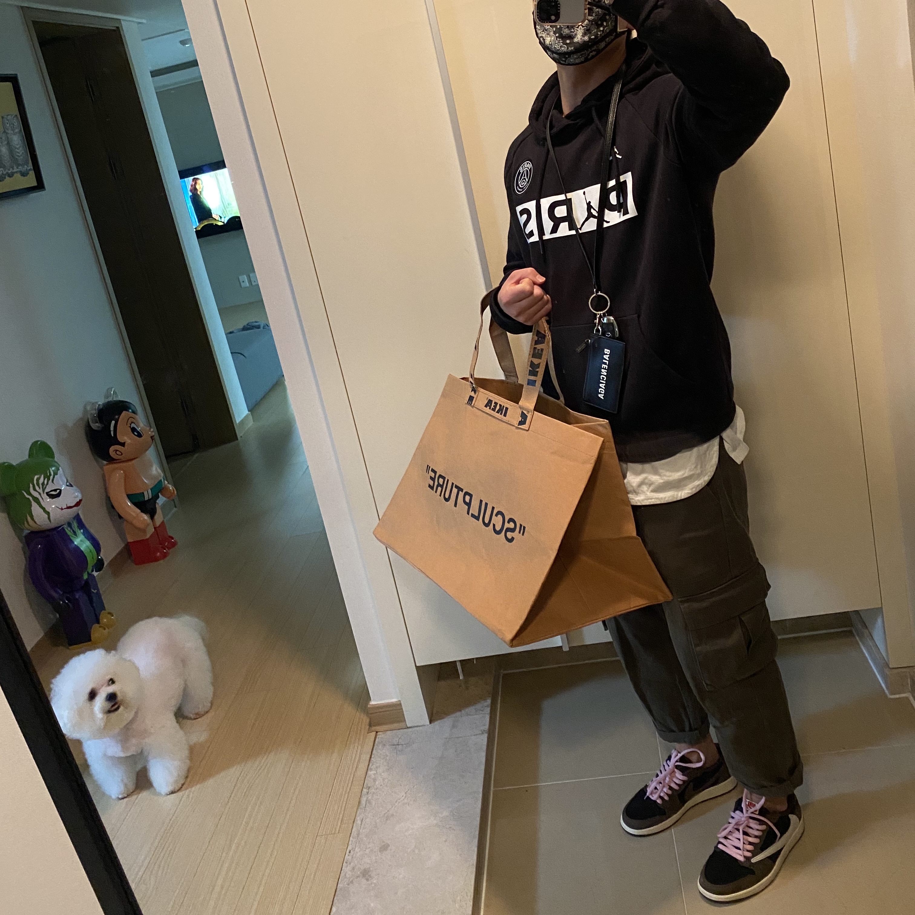 Jordan 1 x Travis Scott Retro Low OG SP Mocha 착용 스타일