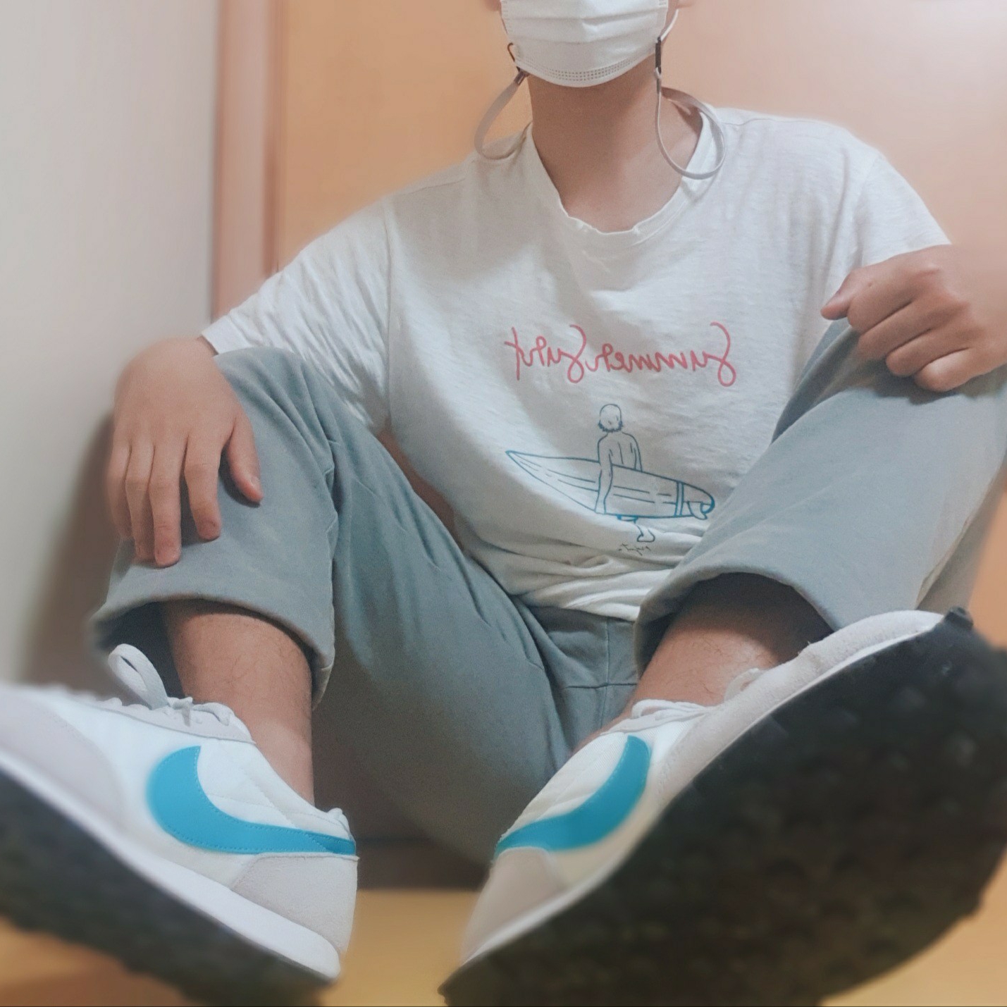 (W) Nike Daybreak Vast Grey 착용 스타일