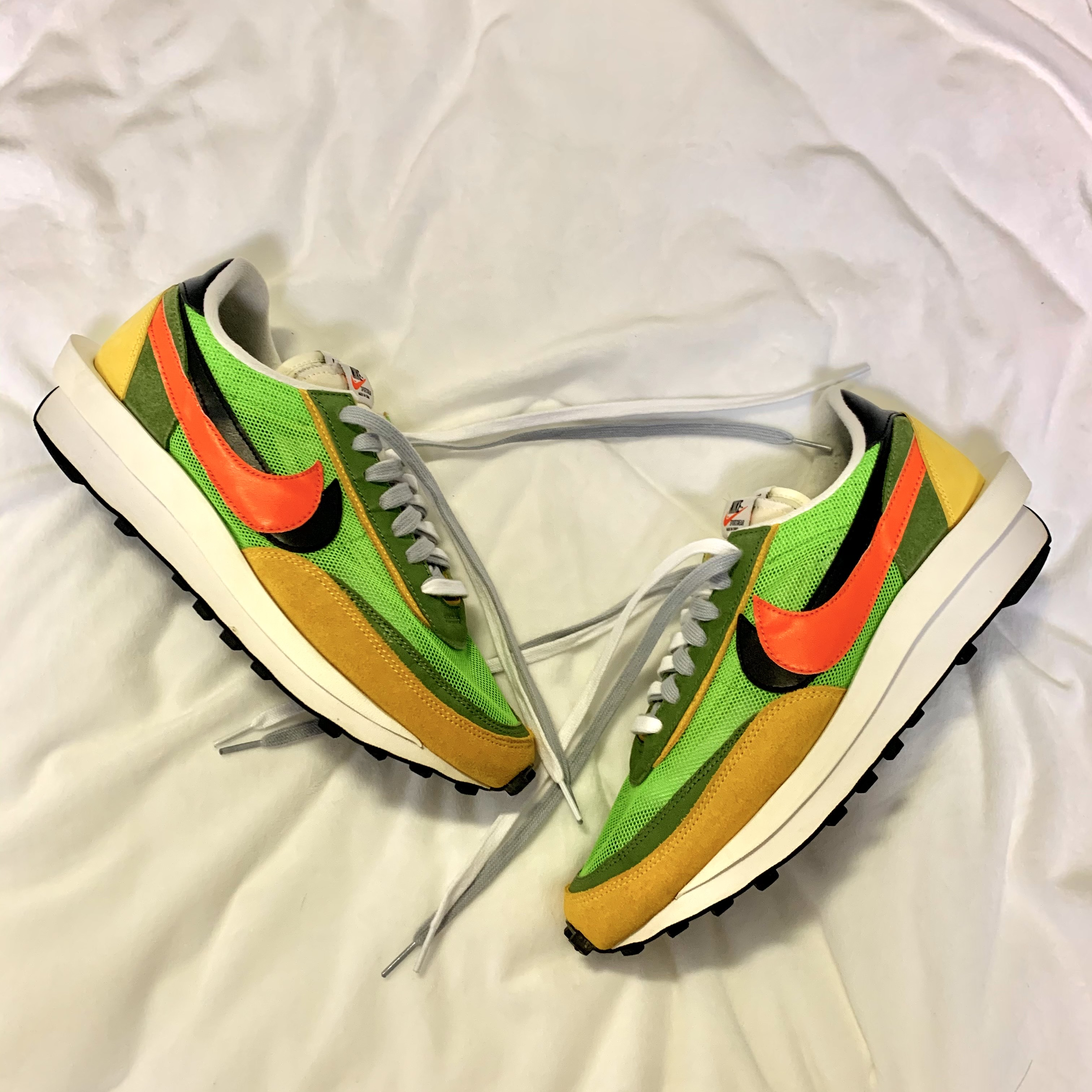 Nike x Sacai LDWaffle Green Multi 착용 스타일