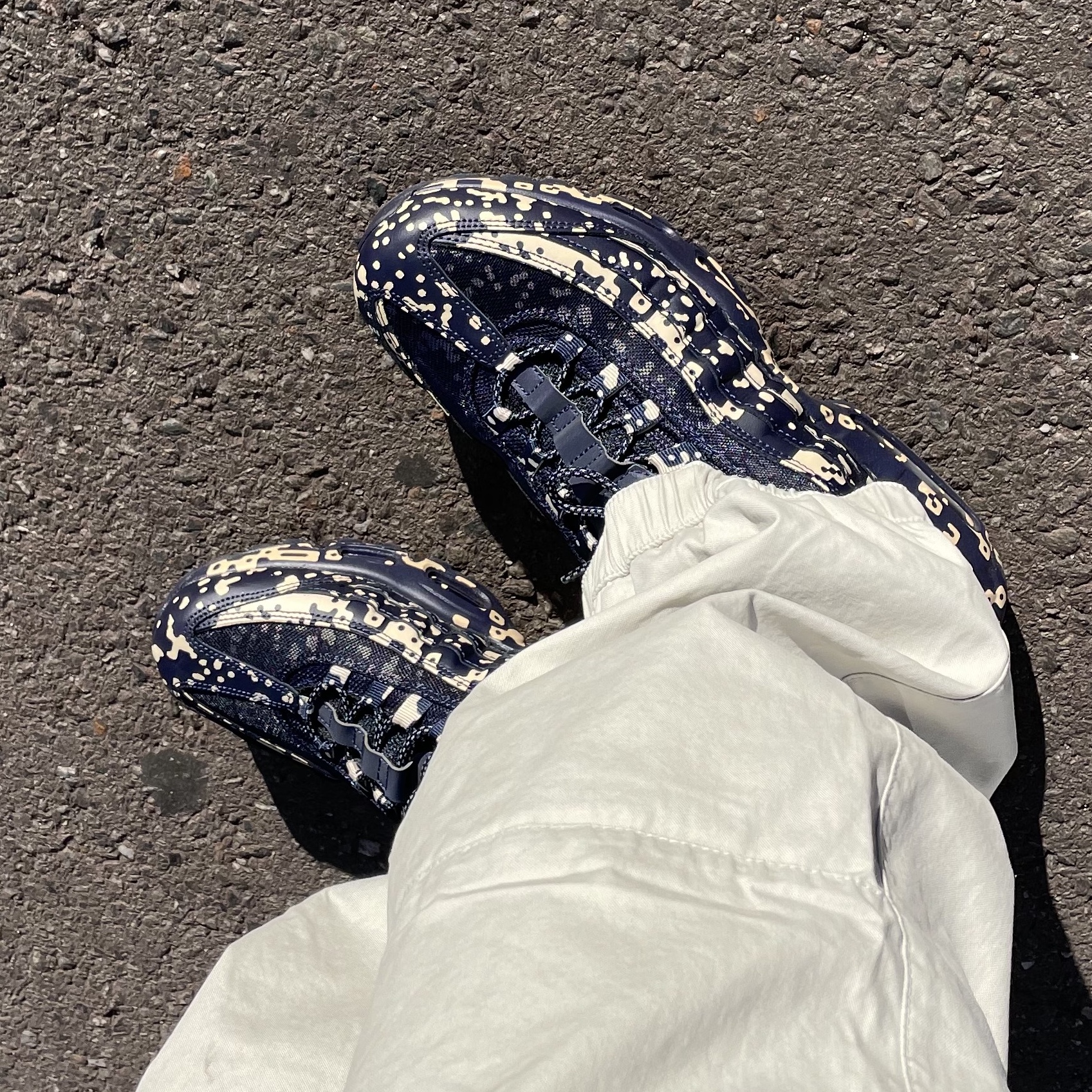 Nike x Cav Empt Air Max 95 Blackened Blue 착용 스타일 - 1