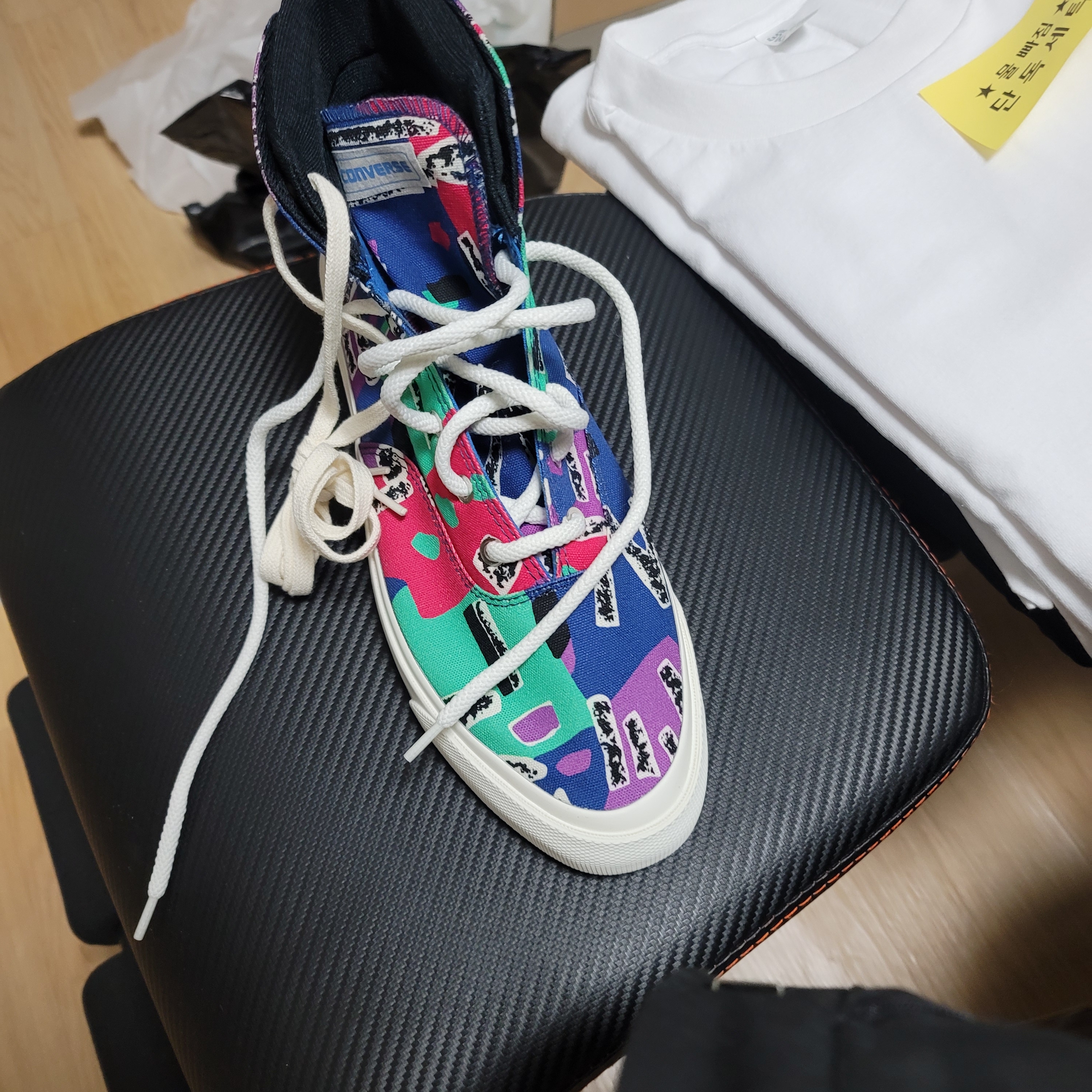 Converse x Fear of God Essentials Skid Grip Hi 착용 스타일