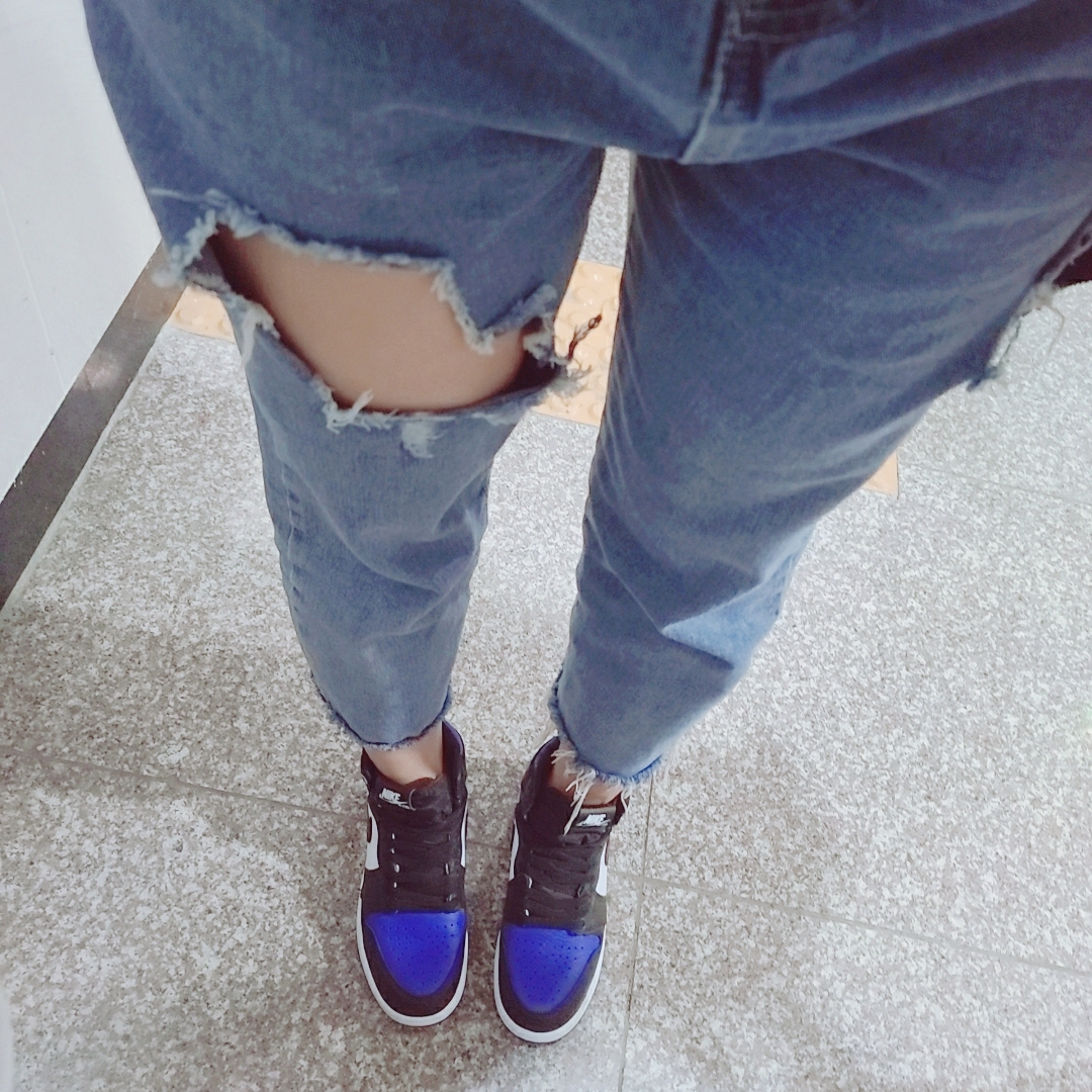 (GS) Jordan 1 Retro High OG Royal Toe 착용 스타일 - 3
