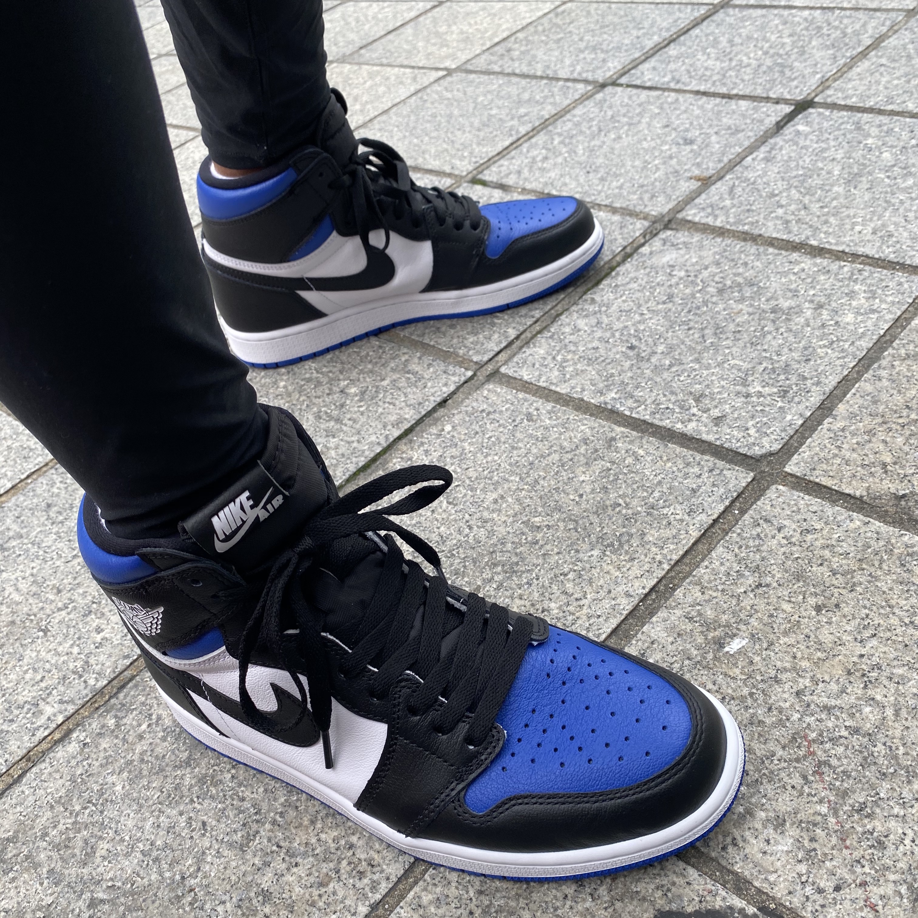 Jordan 1 Retro High OG Royal Toe, (GS) Jordan 1 Retro High OG Royal Toe 착용 스타일