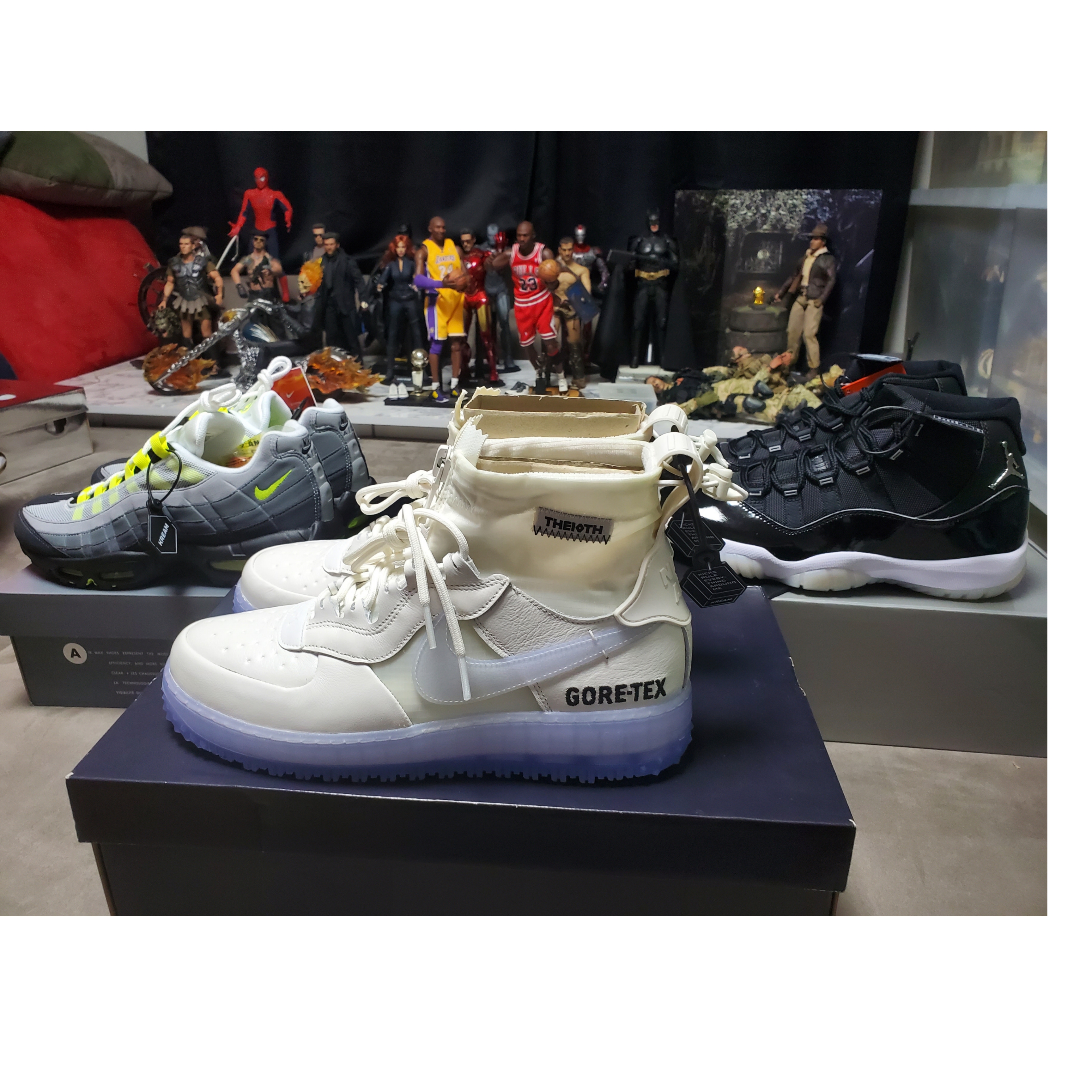 Jordan 11 Retro Jubilee, Nike Air Max 95 OG Neon Yellow 2020 착용 스타일 - 3