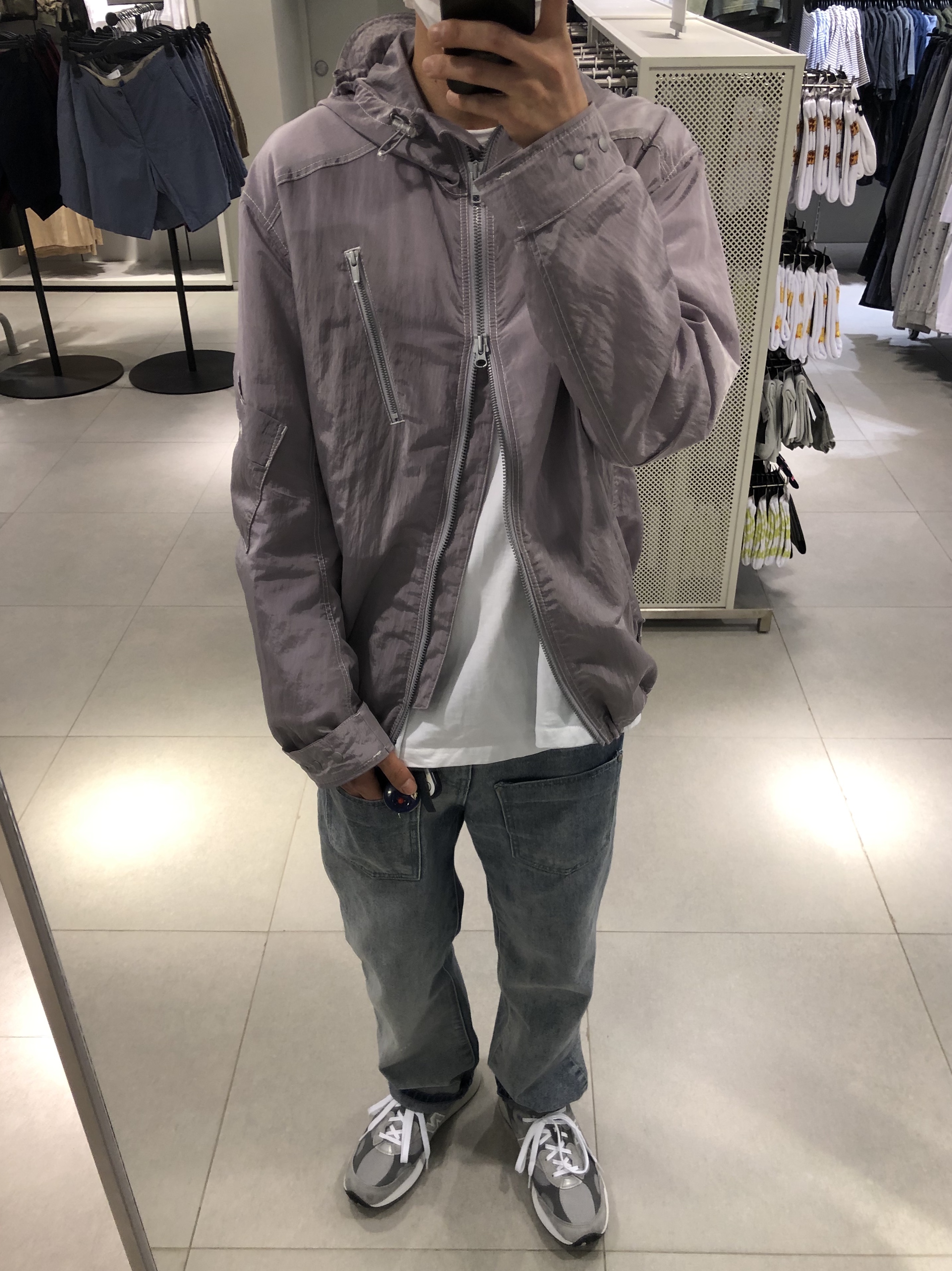 New Balance 992 Made in USA Grey - D Standard 착용 스타일