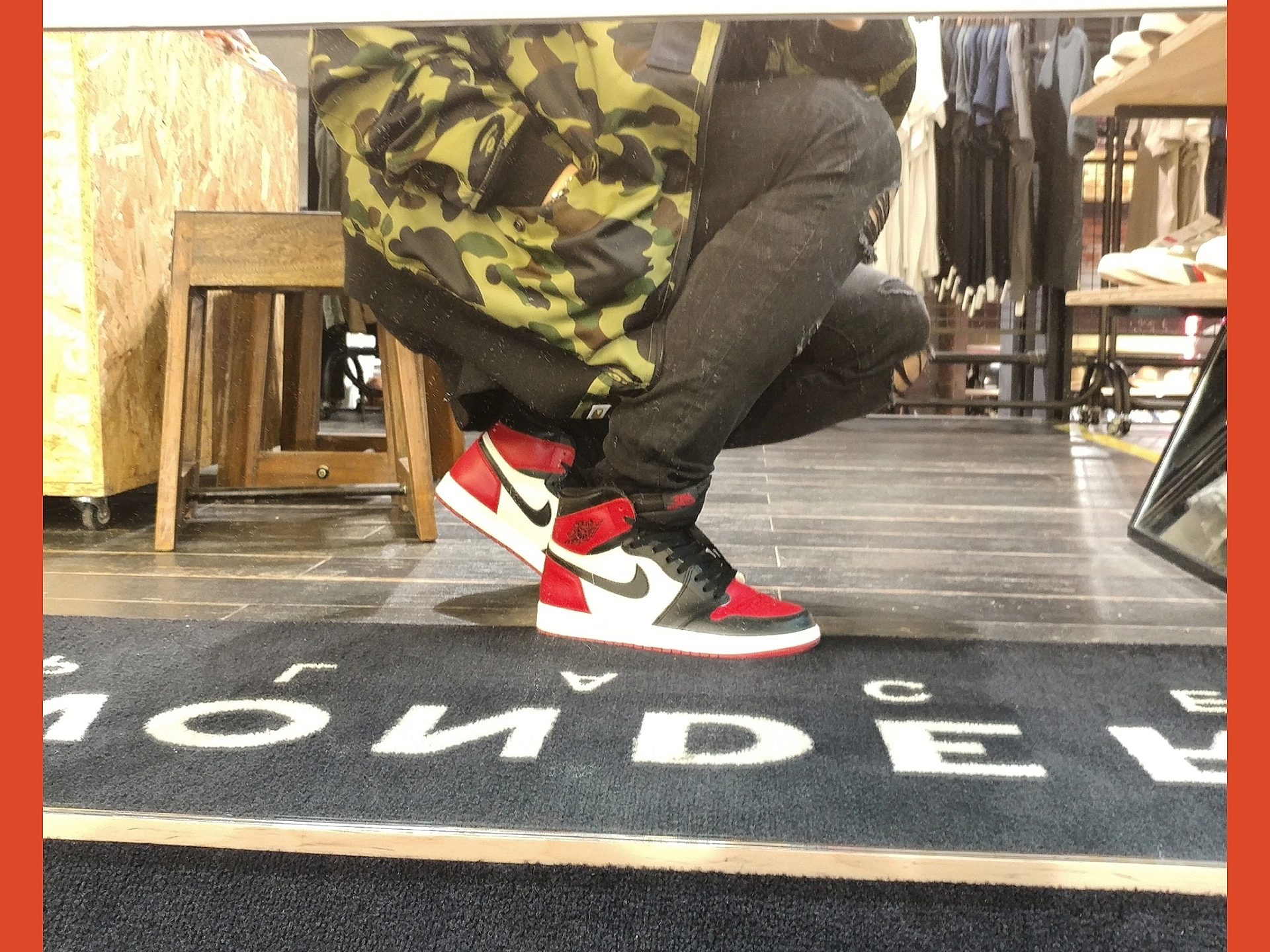 Jordan 1 Retro High OG Bred Toe 착용 스타일