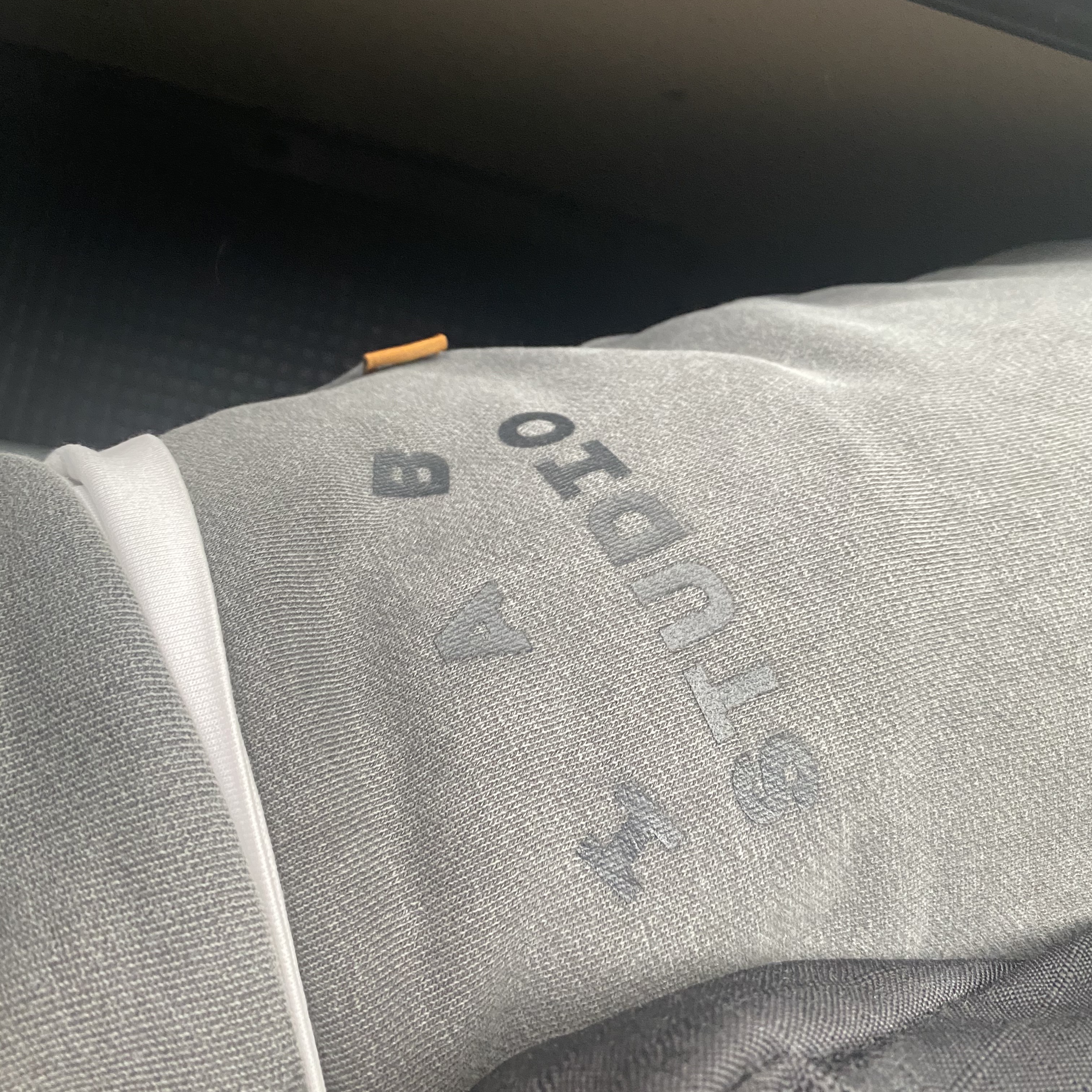 IAB Studio Blocked Pigment Sweatpants Black 착용 스타일