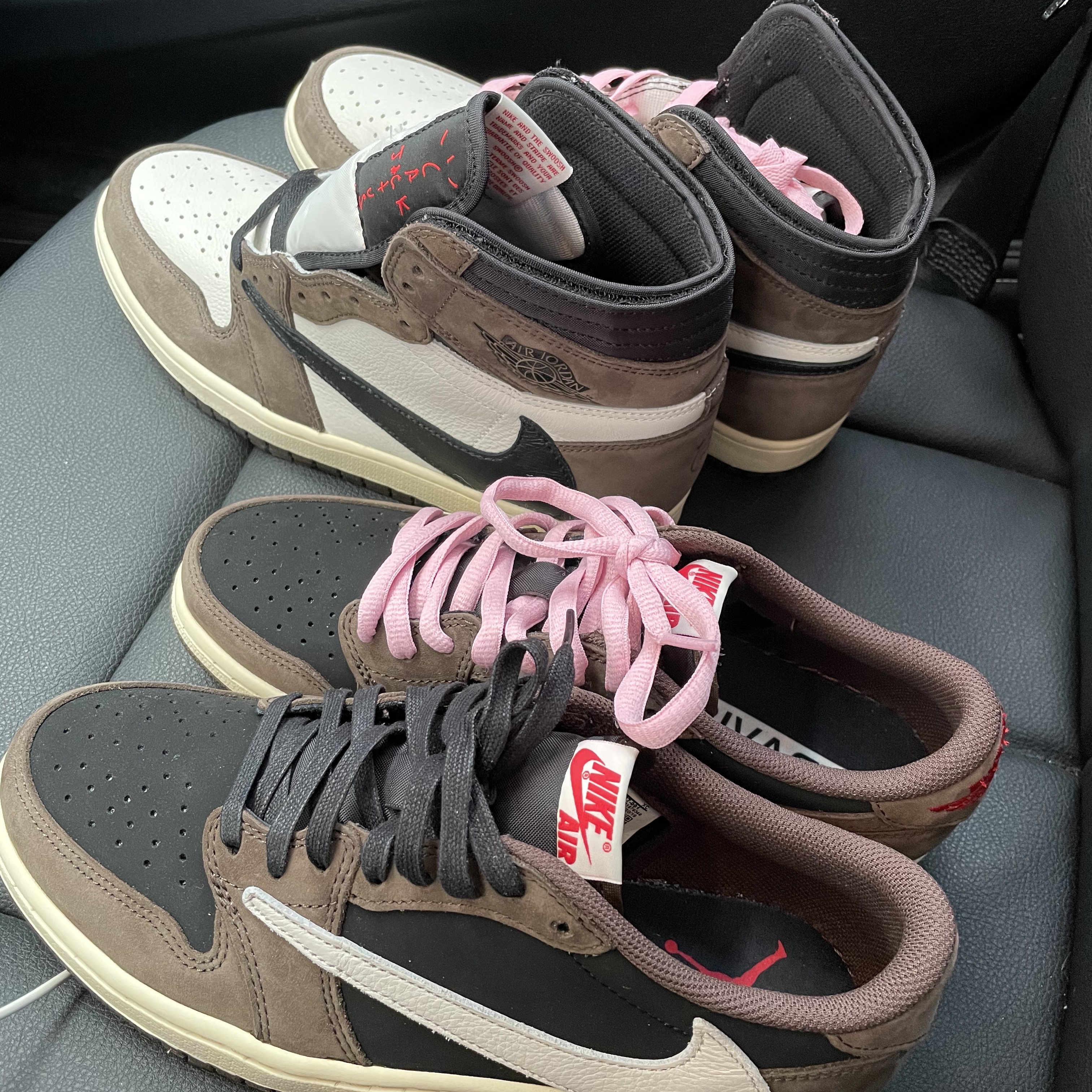Jordan 1 x Travis Scott Retro High OG SP Mocha, Jordan 1 x Travis Scott Retro Low OG SP Mocha 착용 스타일