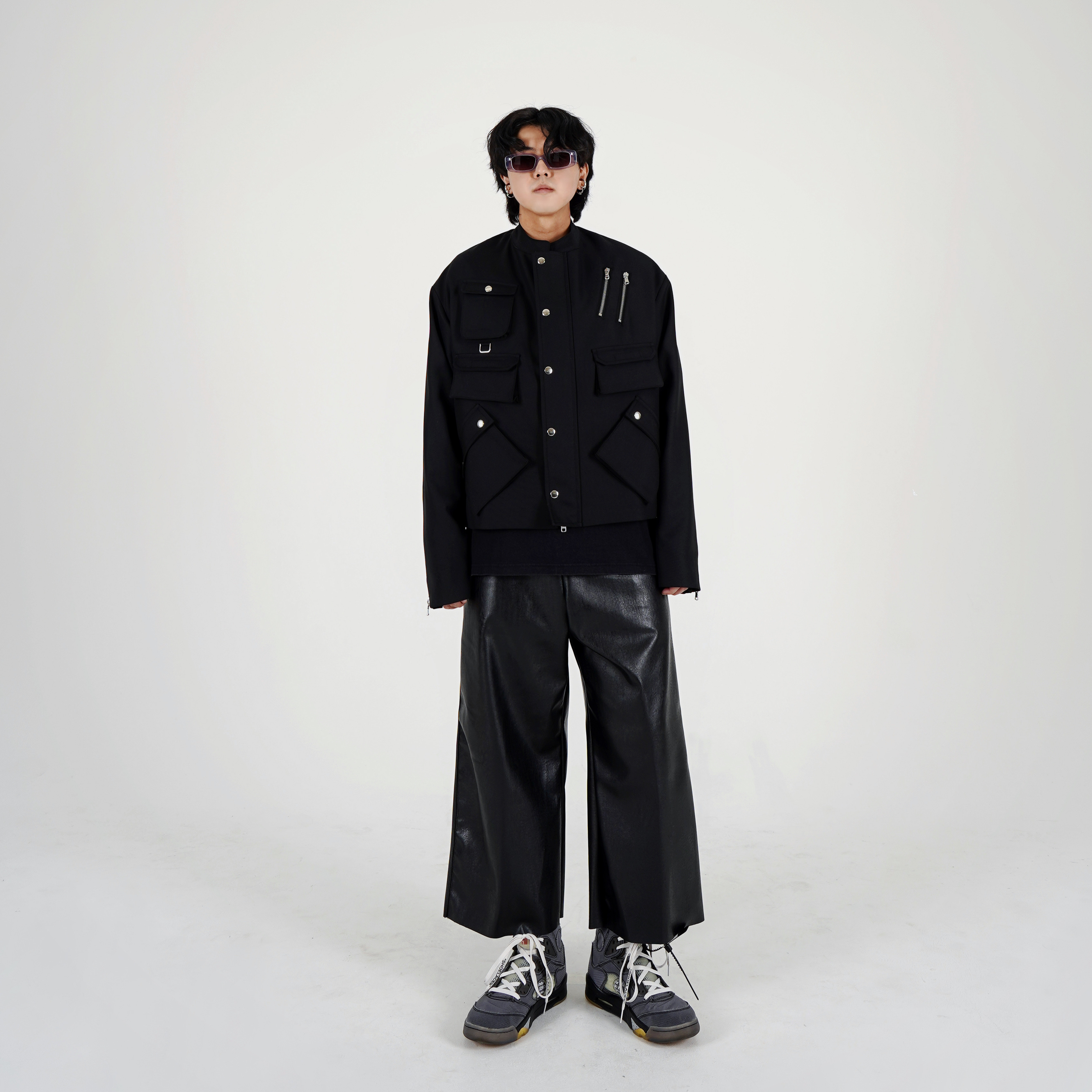 Jordan 5 x Off-White Retro SP Black Muslin 착용 스타일
