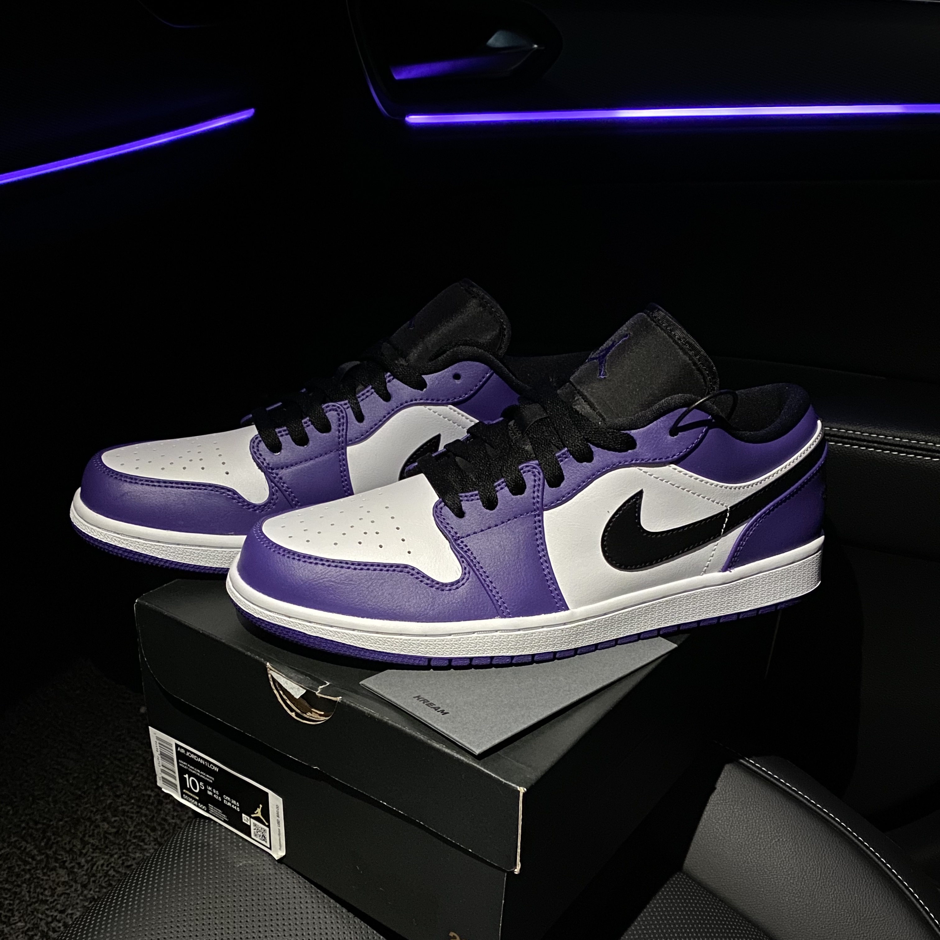 Jordan 1 Low Court Purple 2020 착용 스타일 - 1