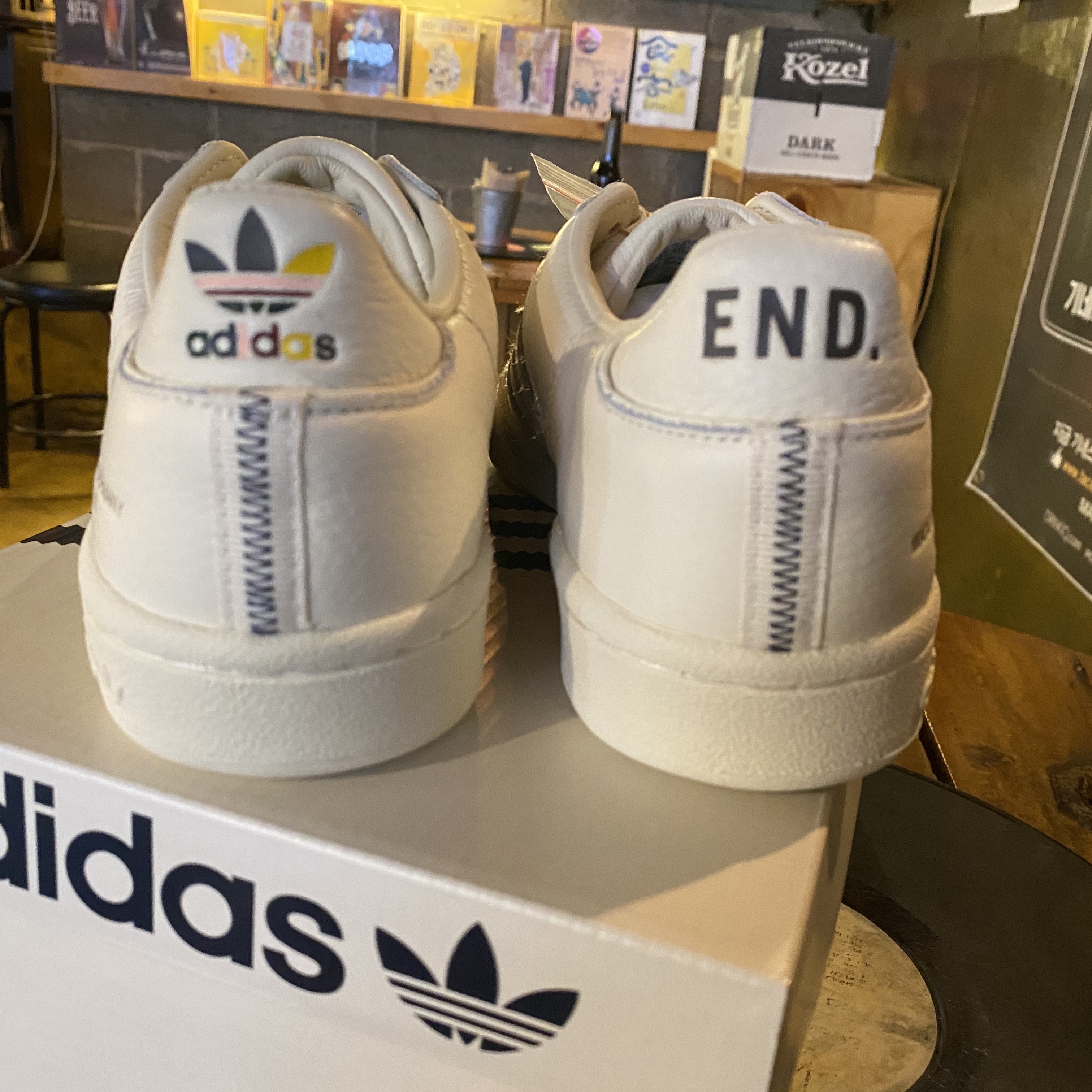Adidas x END. Continental 80 MIG German Engineering Cream 착용 스타일 - 2