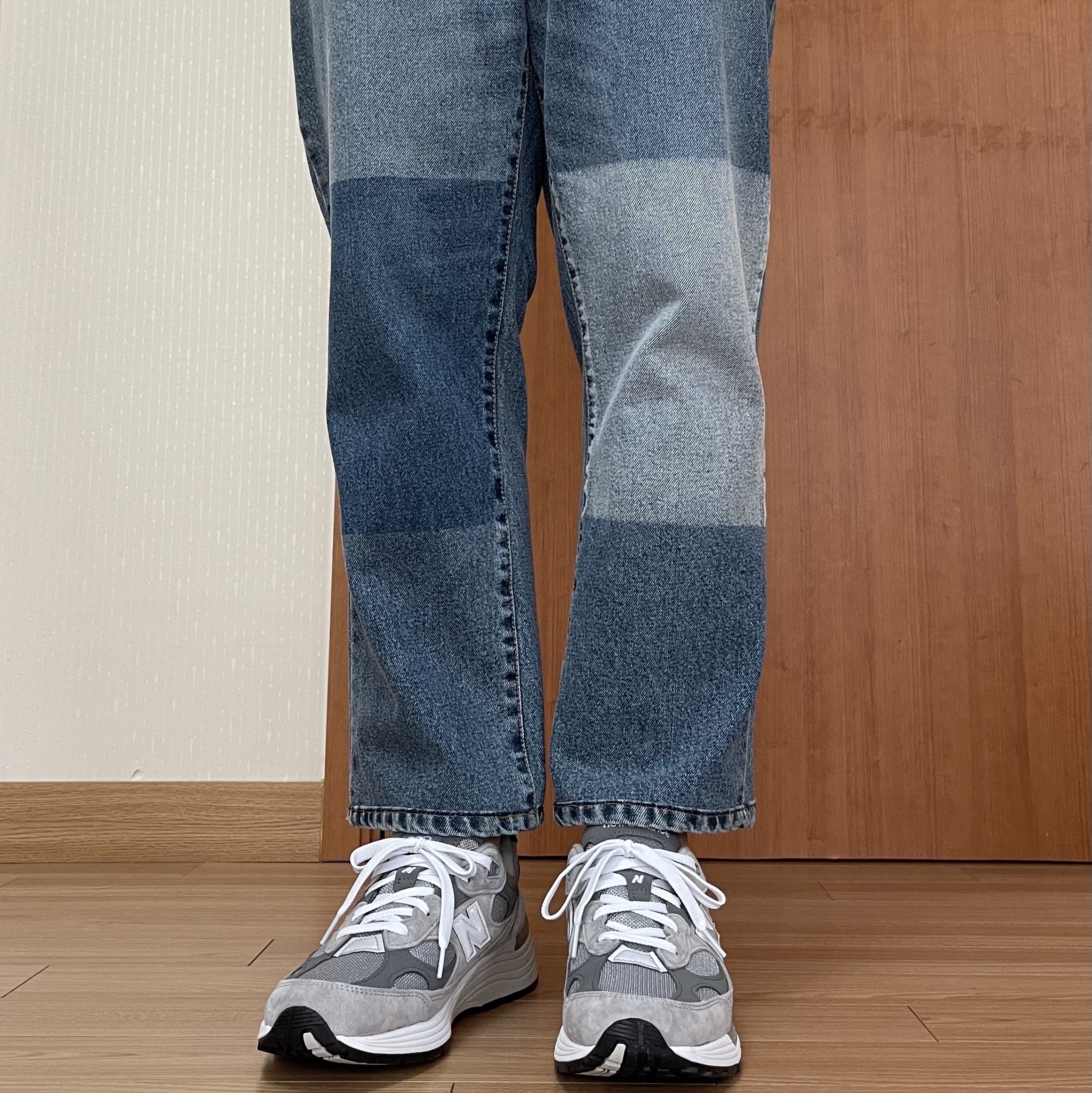 New Balance 992 Made in USA Grey - D Standard 착용 스타일 - 2